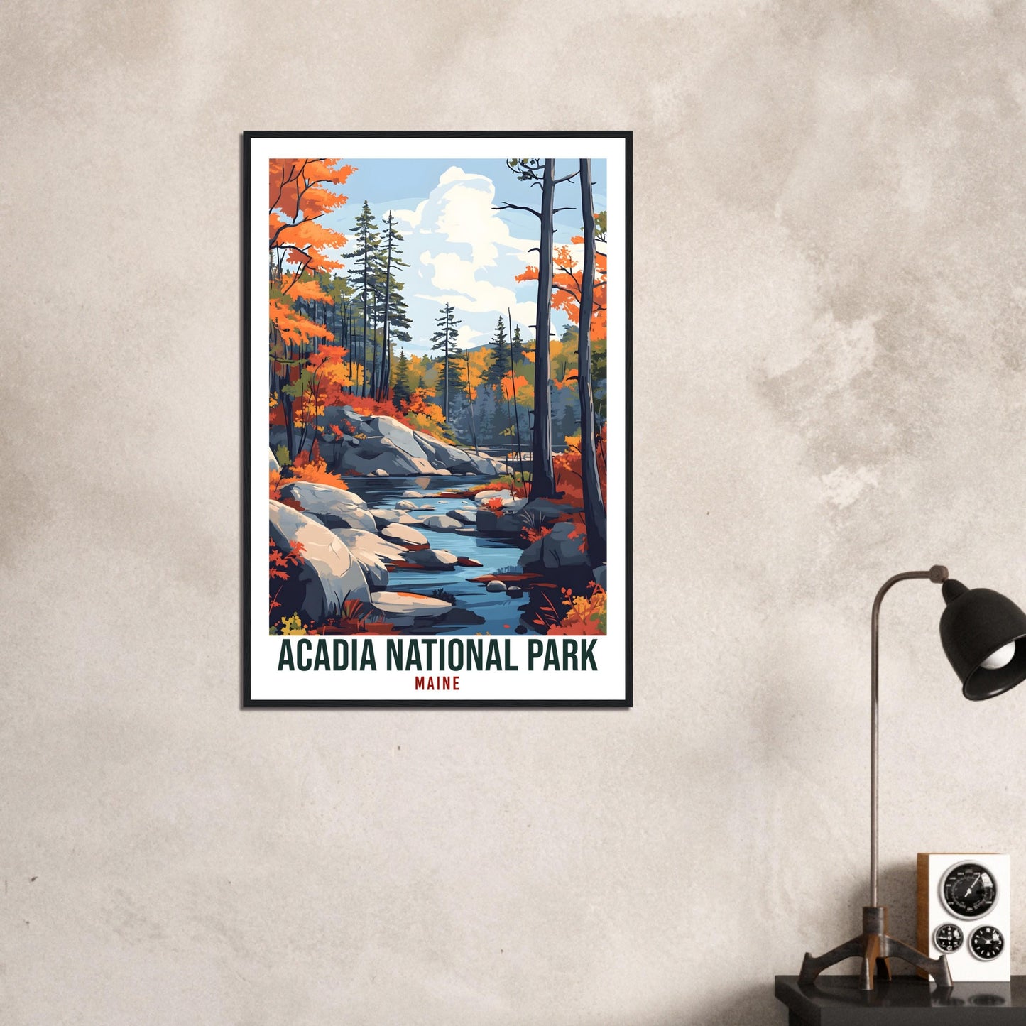 Acadia National Park Maine USA Travel Print Wall Art Wall Hanging Home Décor Acadia National Park Gift Travel Art USA Artwork Travel Poster