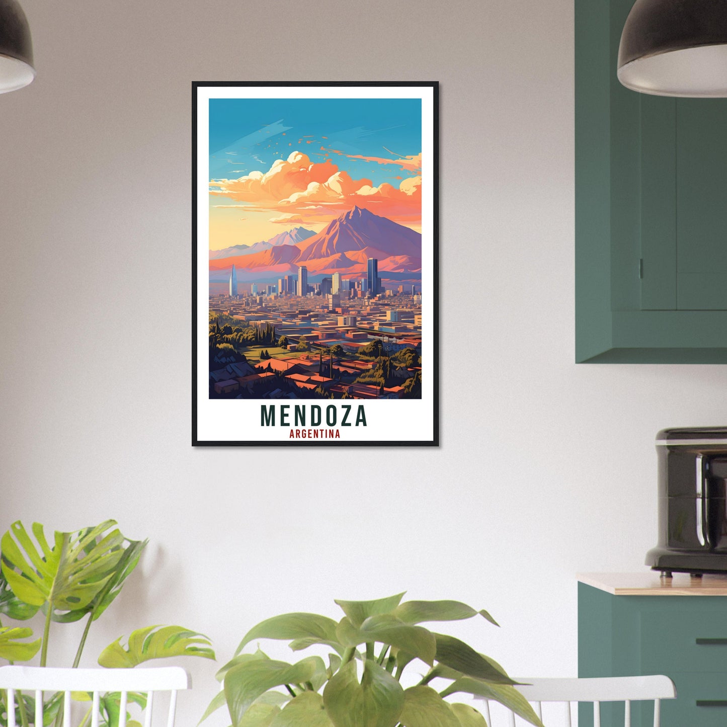 Mendoza Travel Print Wall Art Mendoza Argentina City Landscape Artwork Mendoza Art Gifts Mendoza Travel Poster Argentinian Art Lovers Gift