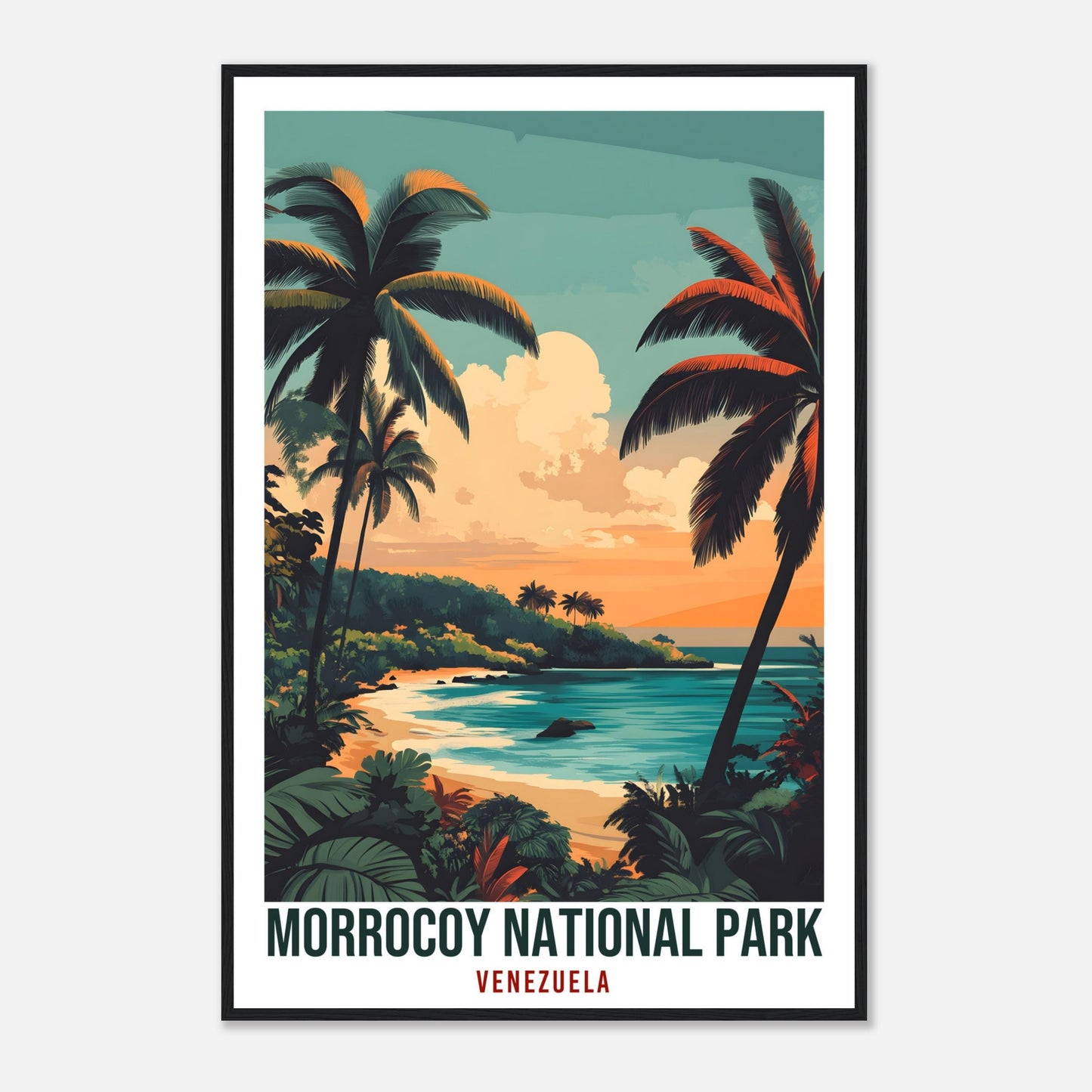 Morrocoy National Park Travel Print Venezuela Decor Wall Art Wall Hanging Art Lover Morrocoy Venezuelan Artwork Travel Poster Travel Art