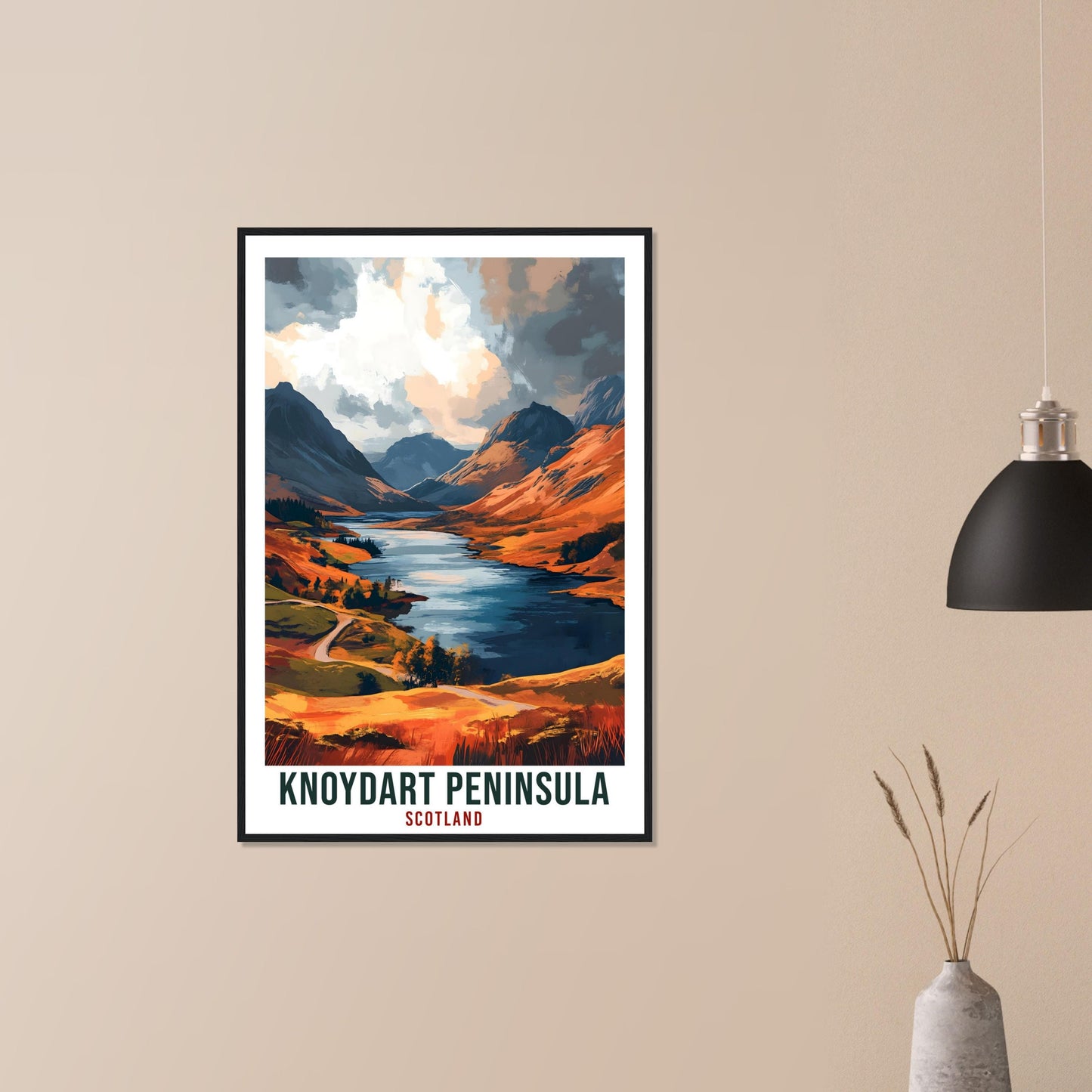 Knoydart Peninsula Travel Print Scotland Decor Knoydart Wall Art Wall Hanging Art Lover Scotland Artwork Travel Poster Knoydart Peninsula