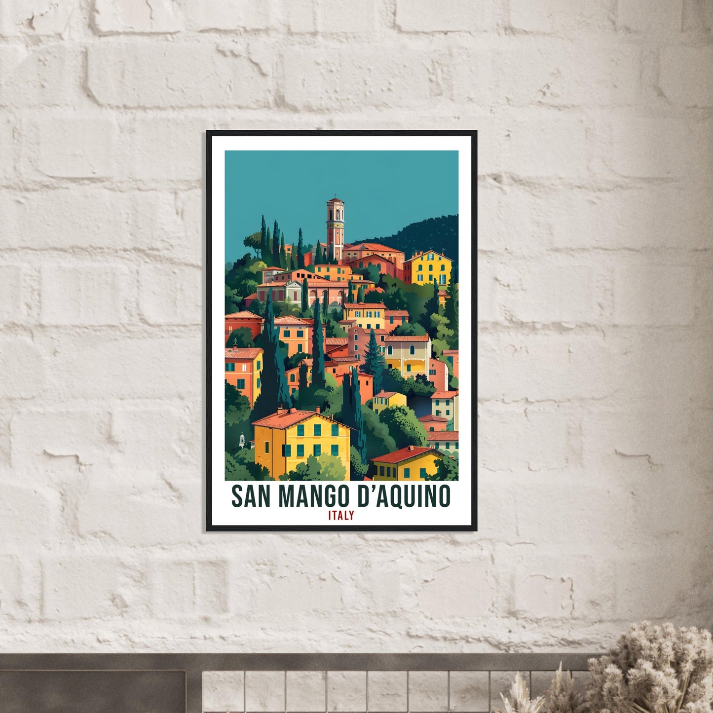 San Mango d'Aquino Italy Travel Print Italy Wall Art Wall Hanging Home Décor San Mango d'Aquino Gift Italy Travel Art Italian Travel Poster