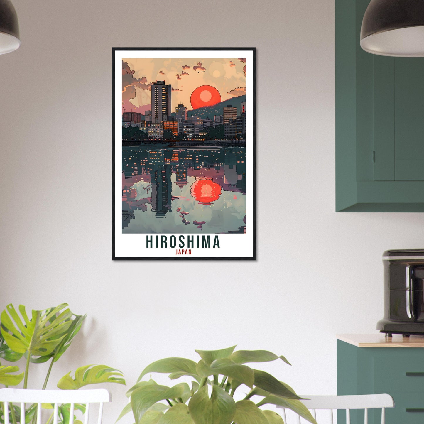 Hiroshima Travel Print Japan Home Decoration Wall Art Gift Wall Hanging Art Lover Japanese Artwork Japan Hiroshima Travel Poster Decor Print