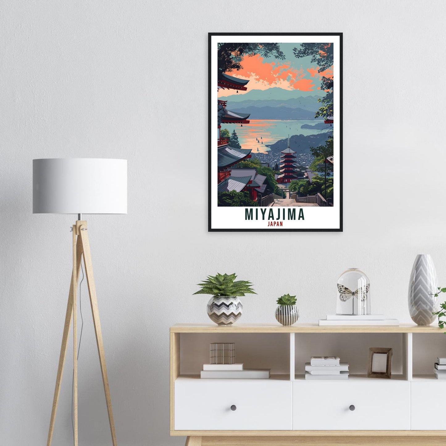 Miyajima Travel Print Japan Home Decoration Wall Art Gift Wall Hanging Art Lover Japanese Artwork Japan Miyajima Travel Poster City Print