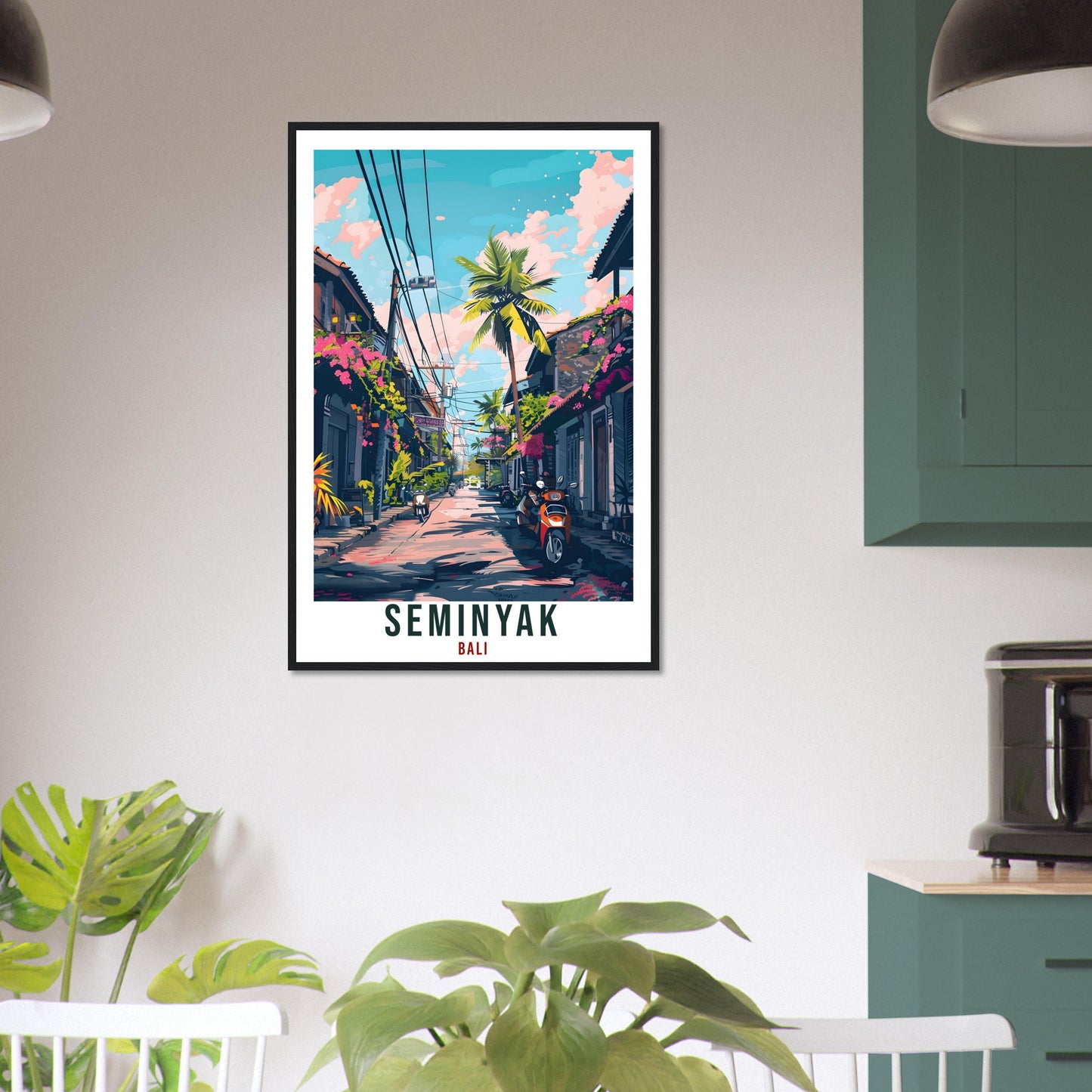 Seminyak Bali Travel Print Bali Wall Art Wall Hanging Home Décor Seminyak Gift Landmark Artwork Travel Art Indonesia Seminyak Travel Poster