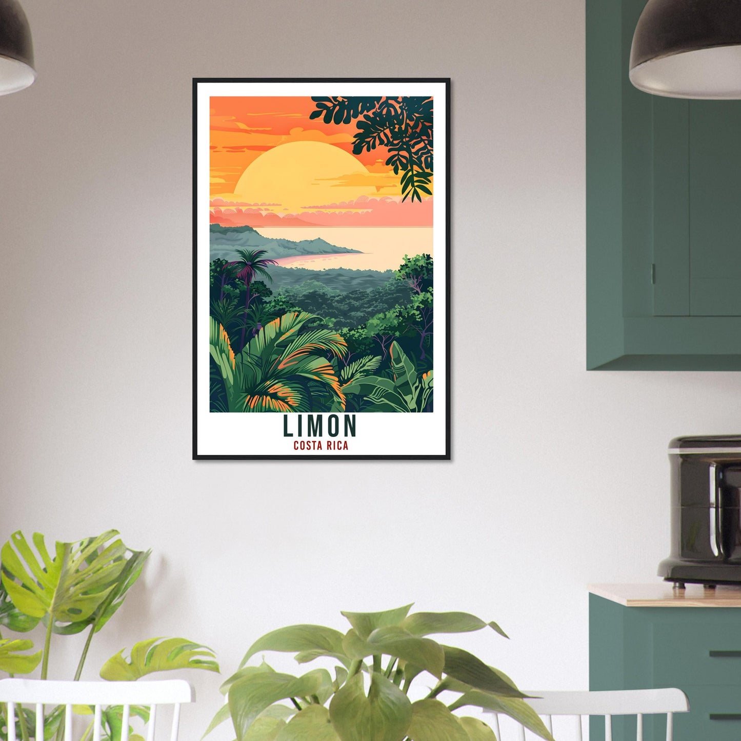 Limon Costa Rica Travel Print Wall Art Wall Hanging Home Décor Limon Gift Wall Art Artwork Travel Art Costa Rica City Travel Poster Gift