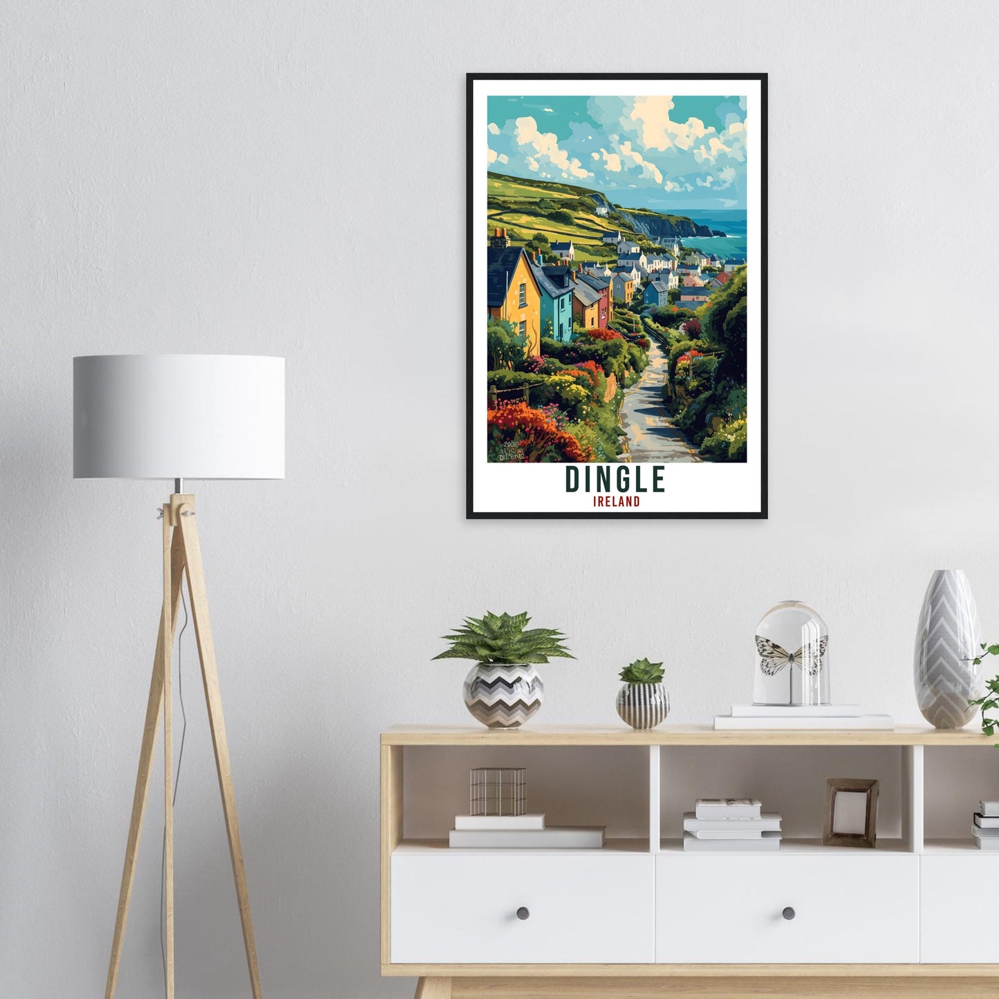 Dingle Travel Print Ireland Home Decoration Dingle Irish Town Wall Art Gift Wall Hanging Art Lover Irish Artwork Dingle Travel Poster