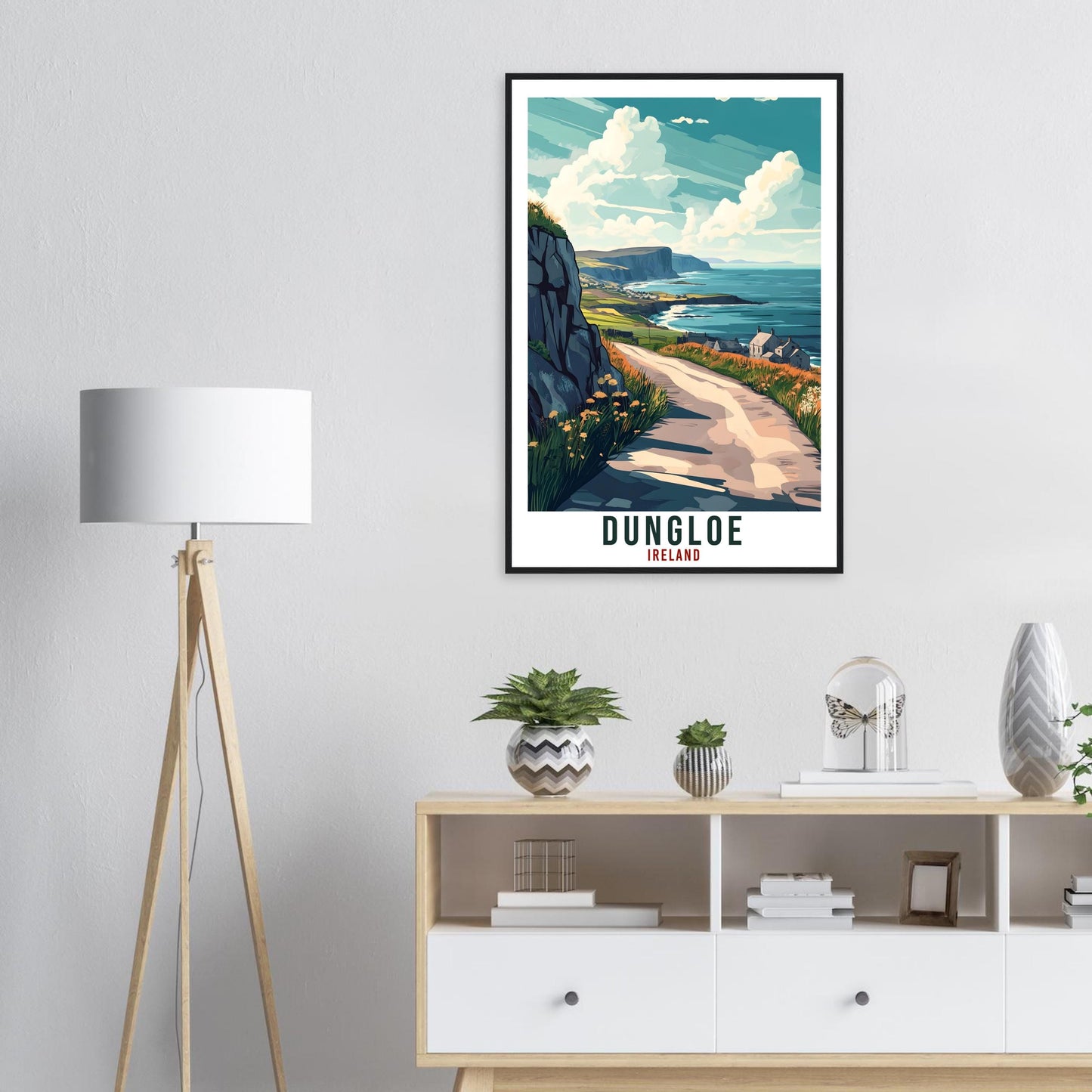 Dungloe Travel Print Ireland Home Decor Dungloe Wall Art Gift Wall Hanging Art Lover Dungloe Irish Artwork Travel Poster Ireland Travel Art