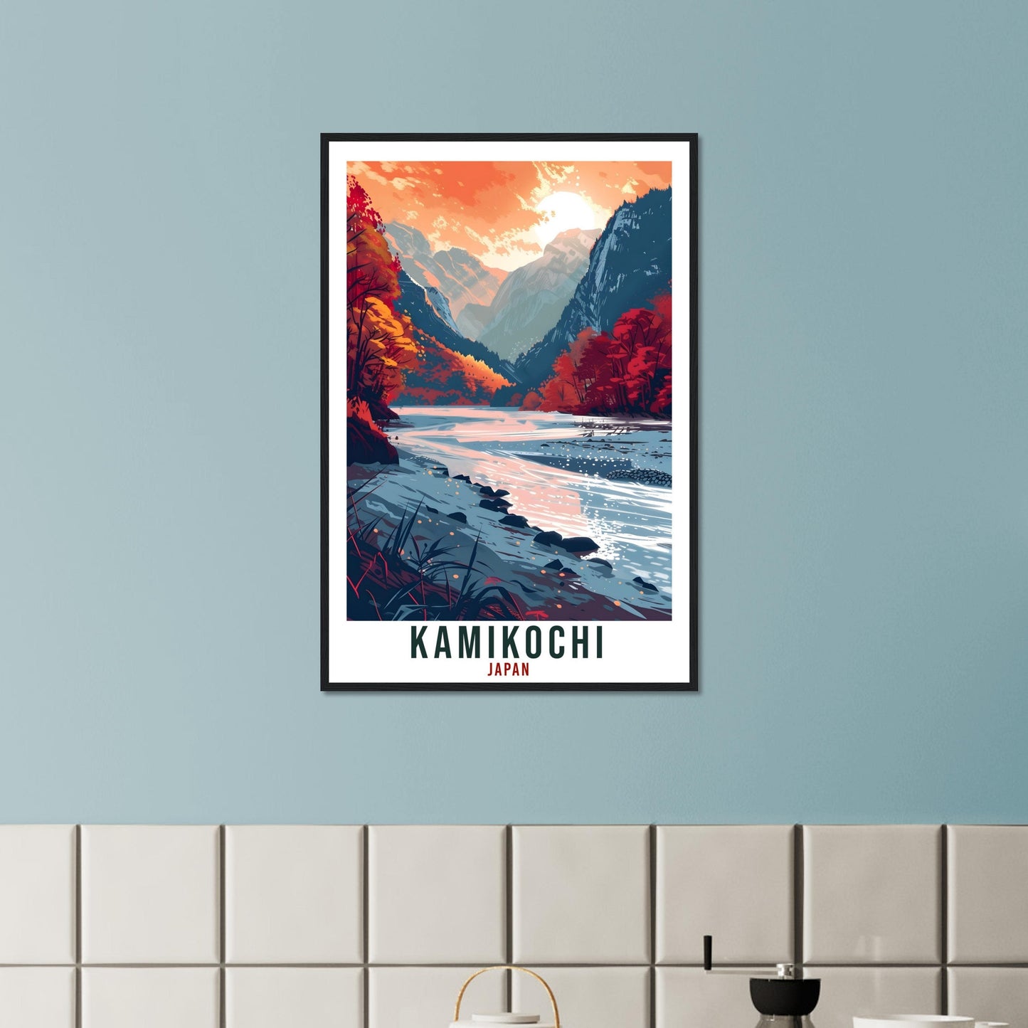 Kamikochi Travel Print Japan Home Decoration Wall Art Gift Wall Hanging Art Lover Japanese Artwork Japan Kamikochi Travel Poster Landscape