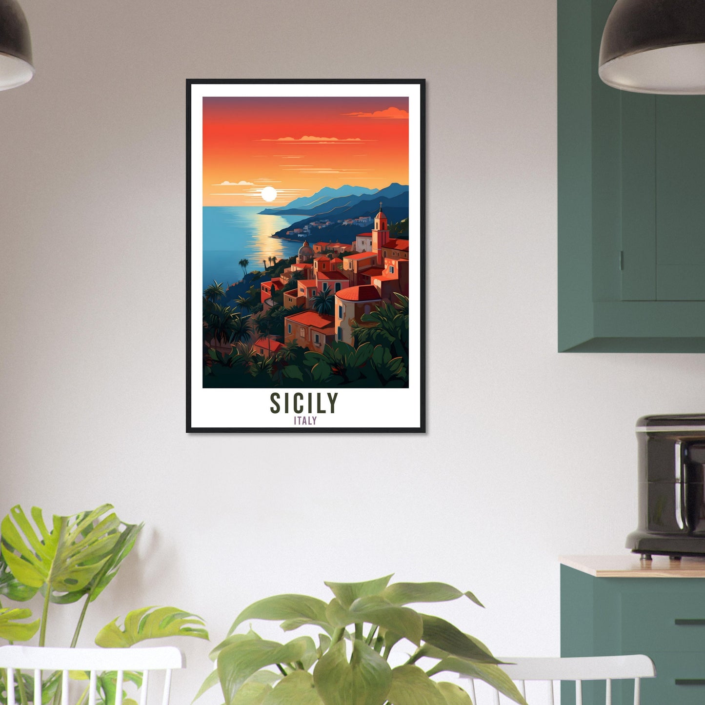 Sicily Italy Travel Print Wall Art Sicily Wall Hanging Home Décor Sicily Gift Italy Art Lovers Gift Print Sicily Italian Travel Poster