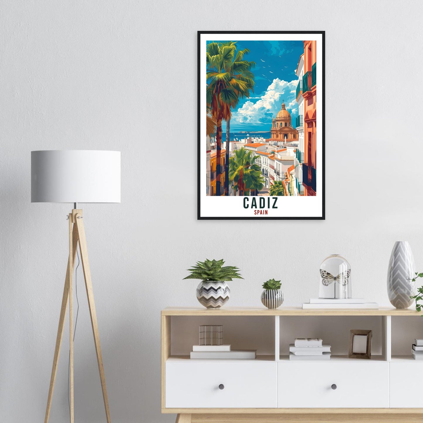 Cadiz Travel Print Spain Home Decoration Cadiz Spanish City Wall Art Gift Wall Hanging Art Lover Spain Artwork Cadiz Travel Poster Gift