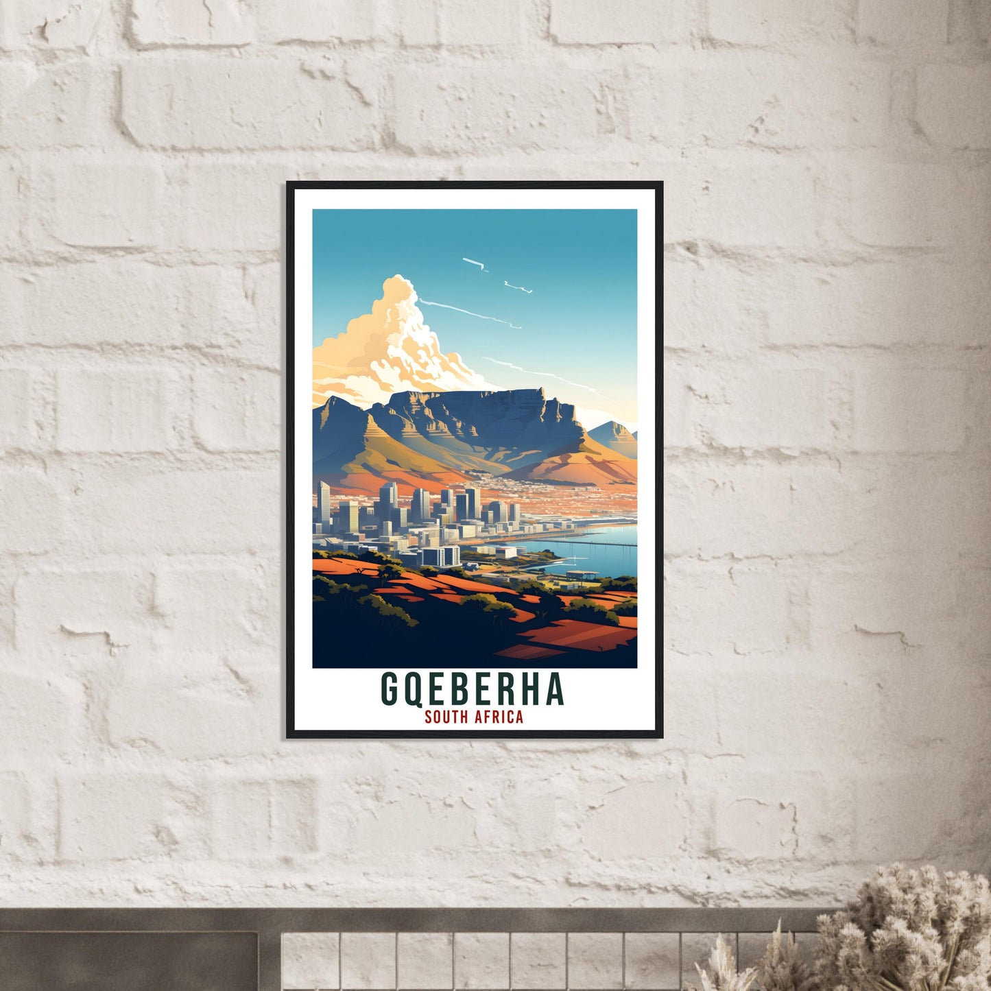 Gqeberha South Africa Travel Print Wall Art Hanging Home Décor Gqeberha Gift Art Lovers Artwork Gift Print South African Landmark Poster