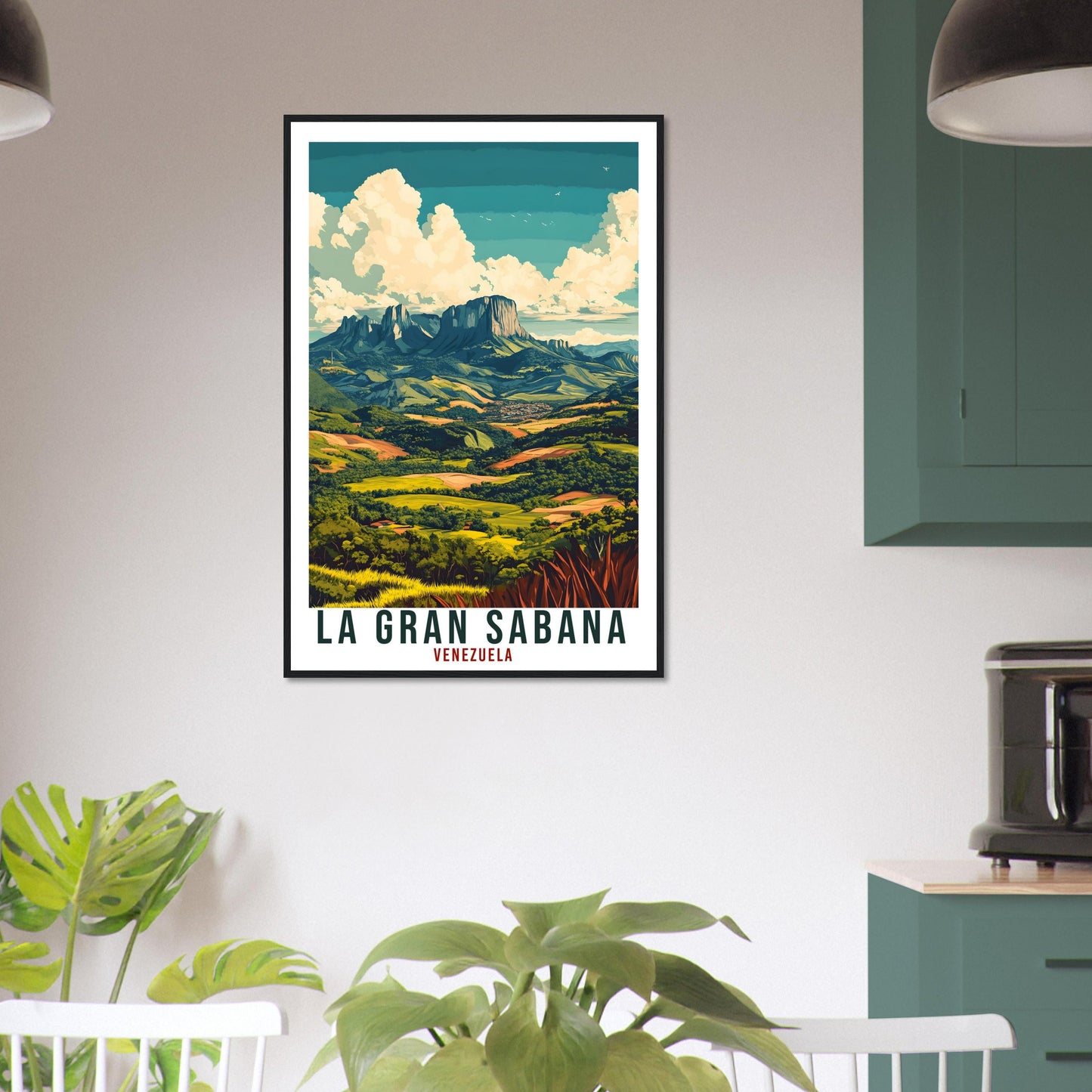 La Gran Sabana Travel Print Venezuela Decor Wall Art Gift Wall Hanging Art Lover La Gran Sabana Venezuelan Artwork Travel Poster Travel Art