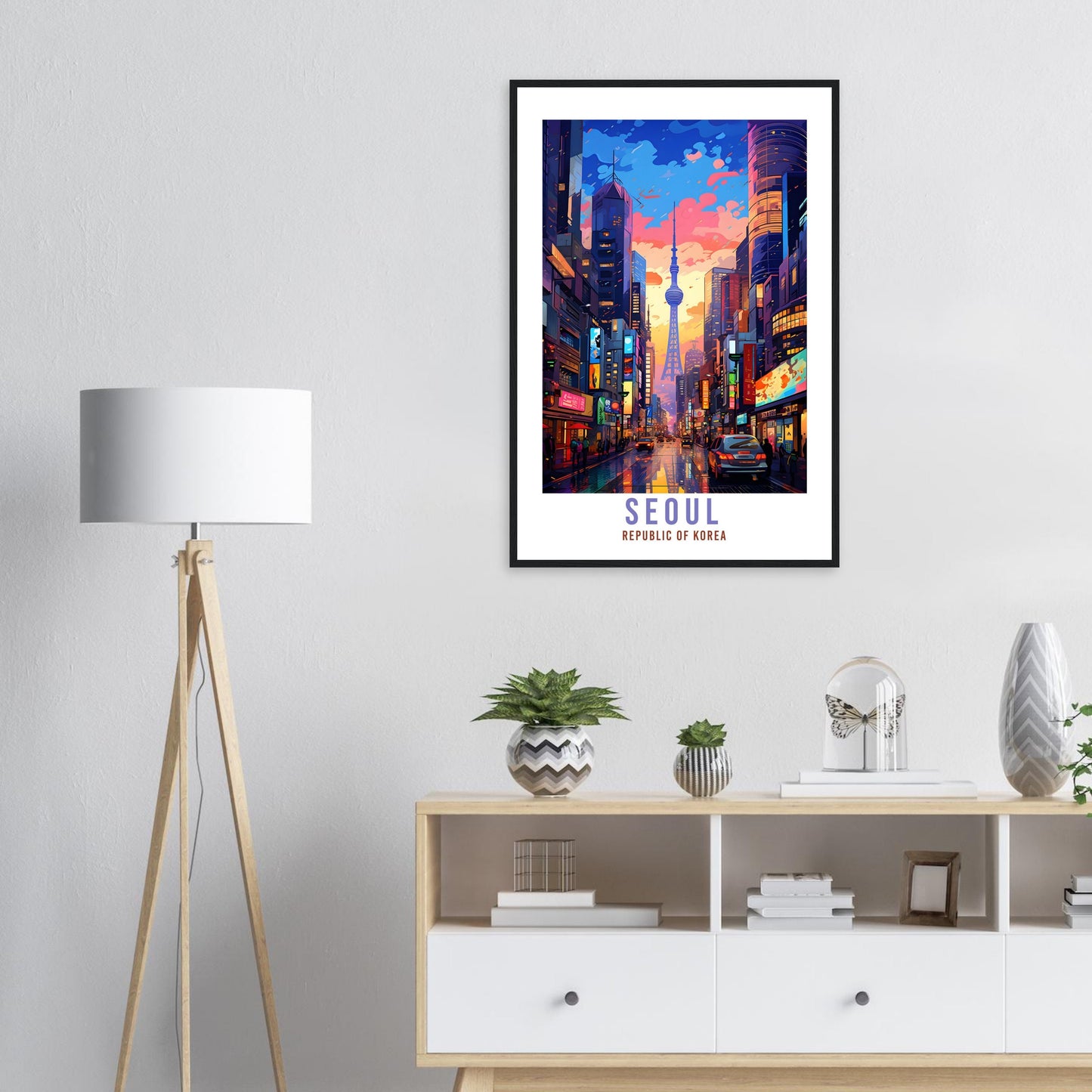 Seoul Travel Poster Seoul Wall Hanging South Korea Artwork Travel Print Wall Art Seoul Asia Home Decor Seoul South Korea Gift Travel Art