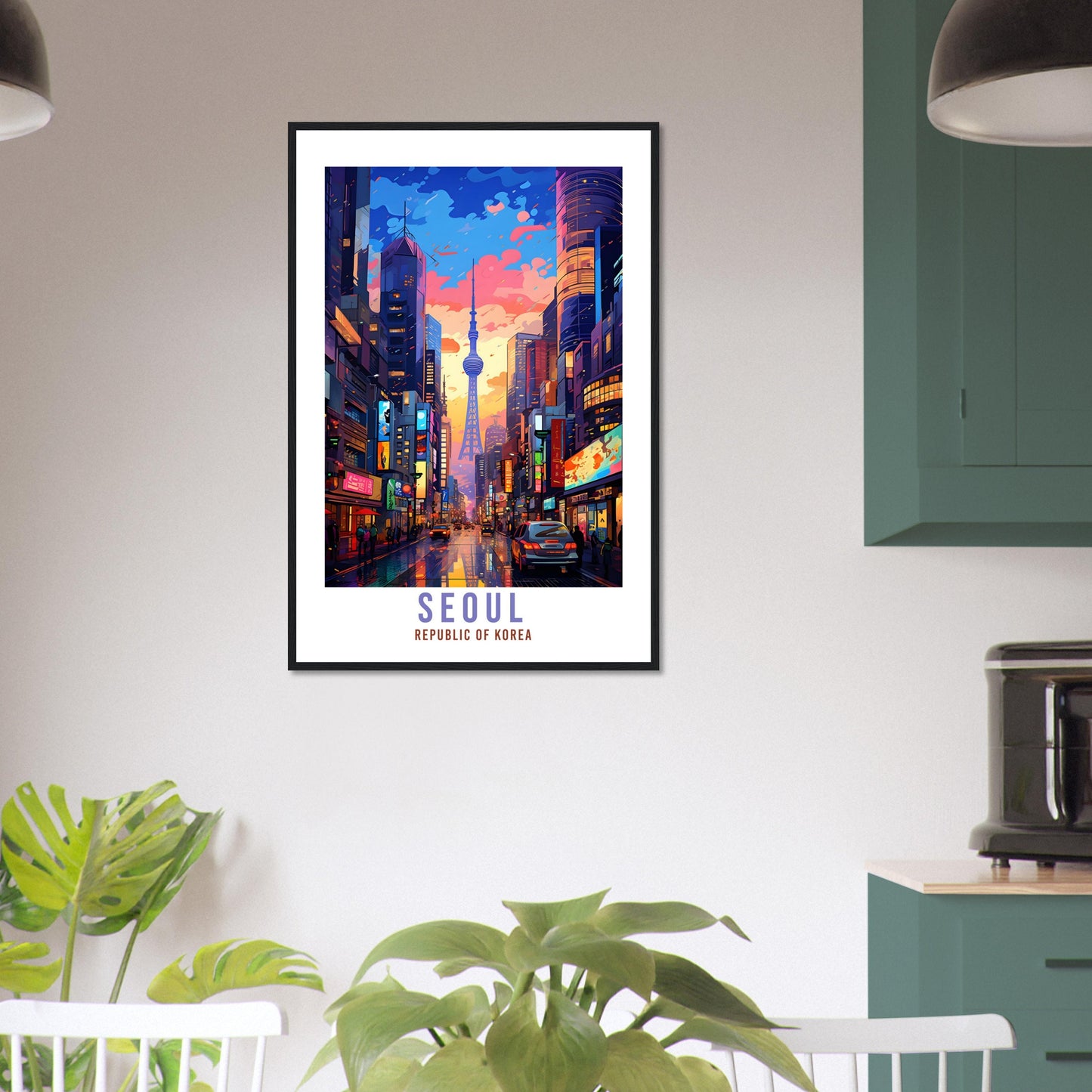 Seoul Travel Poster Seoul Wall Hanging South Korea Artwork Travel Print Wall Art Seoul Asia Home Decor Seoul South Korea Gift Travel Art