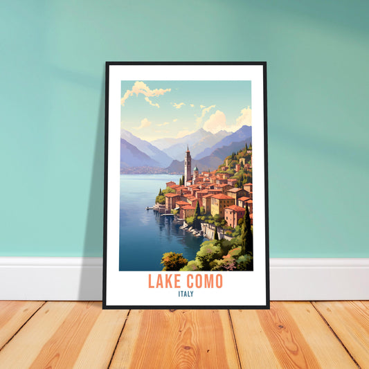 Lake Como Italy Travel Print Wall Art Como Wall Hanging Home Décor Como Gift Art Lovers Italy Art Lover Gift Print Lake Como Italy Print