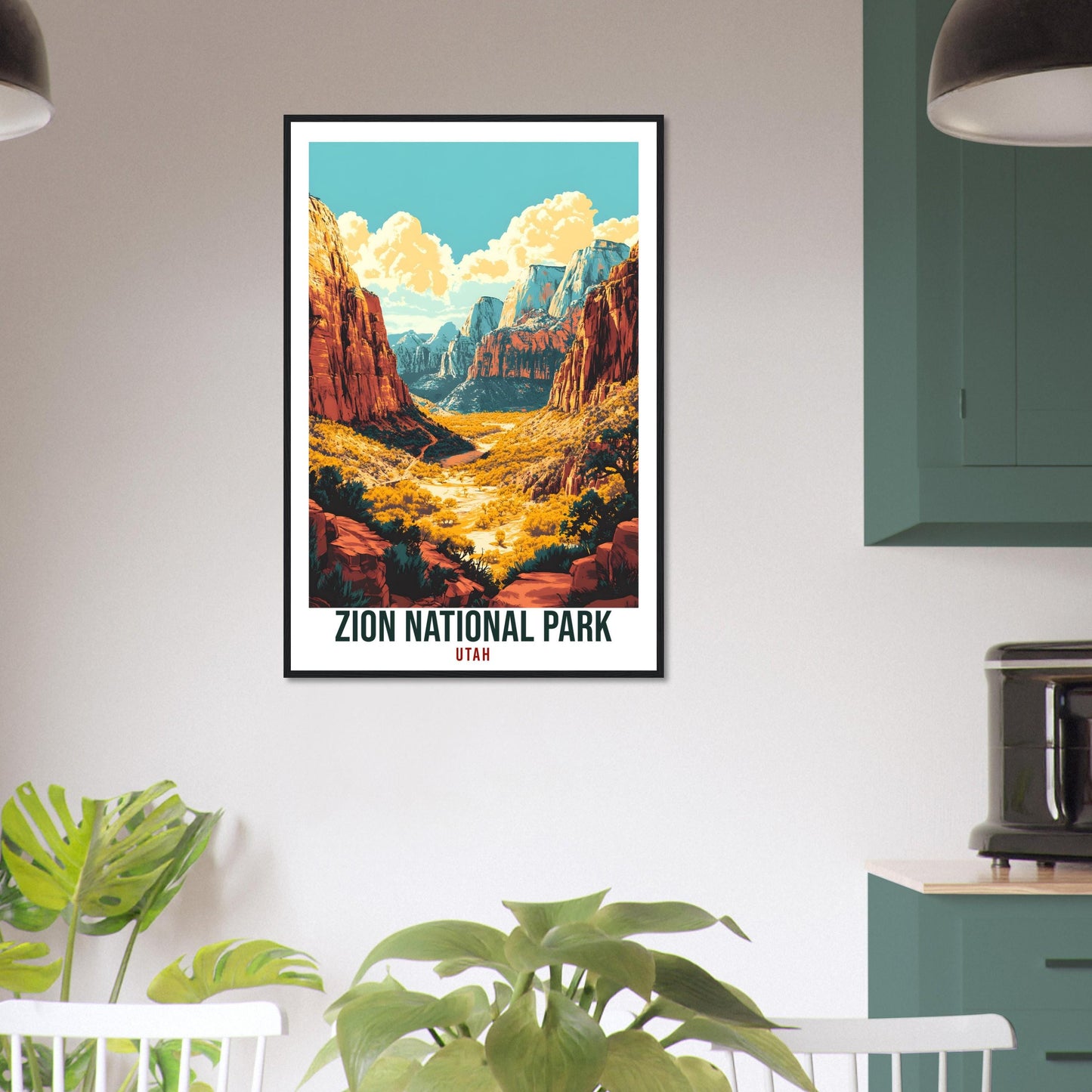 Zion National Park Utah USA Travel Print Wall Art Wall Hanging Home Décor Zion National Park Gift Travel Art USA Utah Artwork Travel Poster
