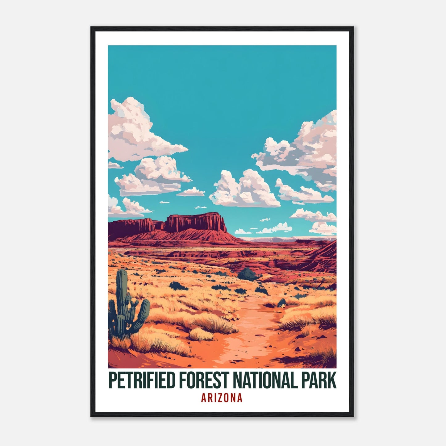 Petrified Forest National Park Arizona USA Travel Print Wall Art Wall Hanging Home Décor Alajuela Gift Travel Art USA Artwork Travel Poster