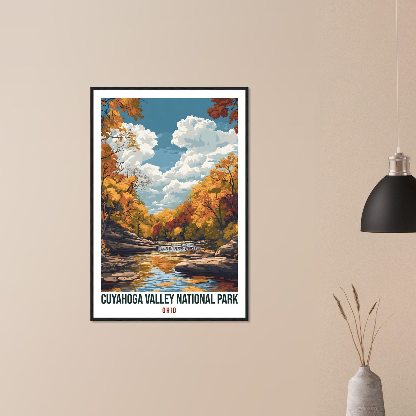 Cuyahoga Valley National Park Ohio USA Travel Print Wall Art Wall Hanging Décor Alajuela Gift Travel Art USA Walking Artwork Travel Poster
