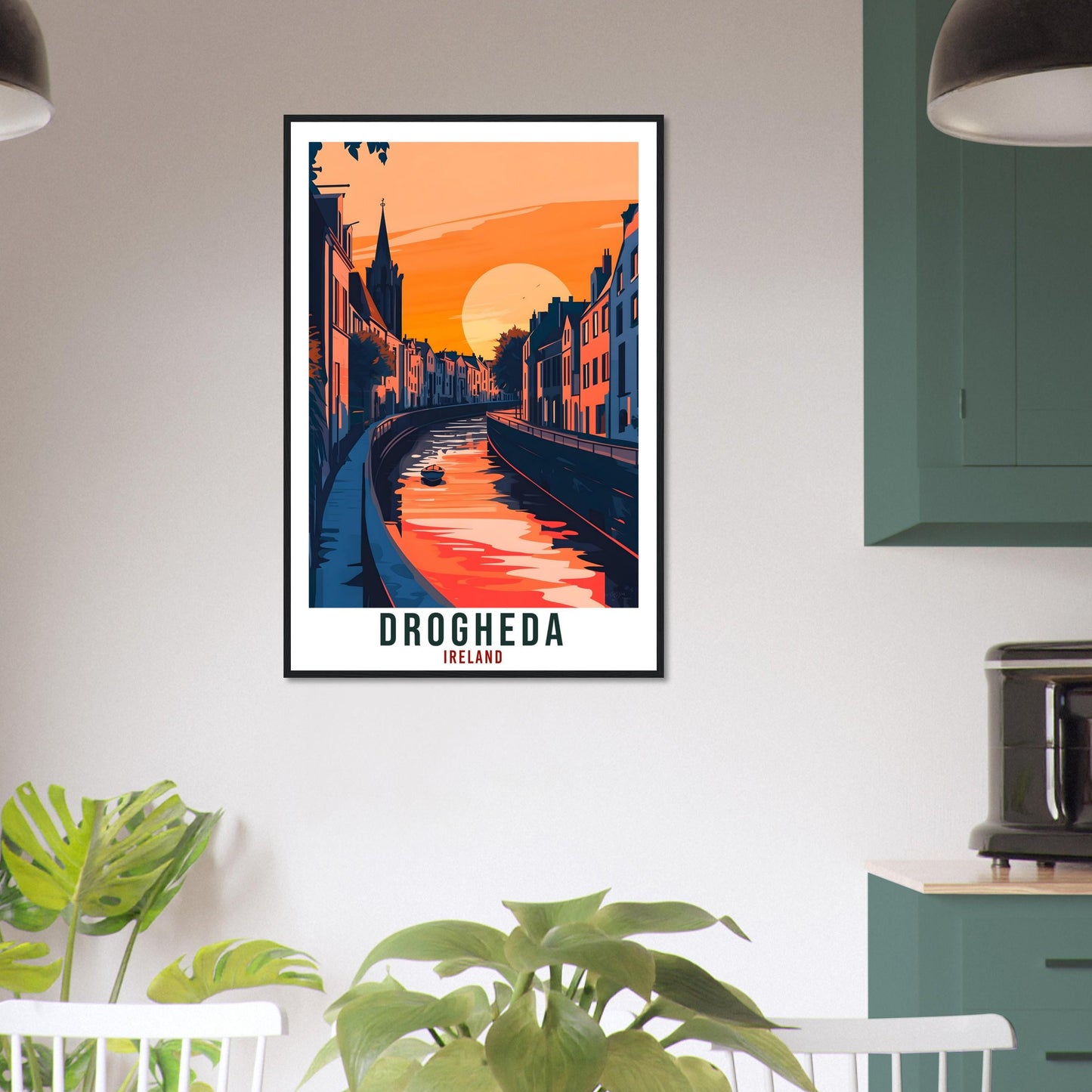 Drogheda Travel Print Ireland Home Decor Drogheda Wall Art Gift Wall Hanging Art Lover Drogheda Irish Artwork Travel Poster Ireland Travel
