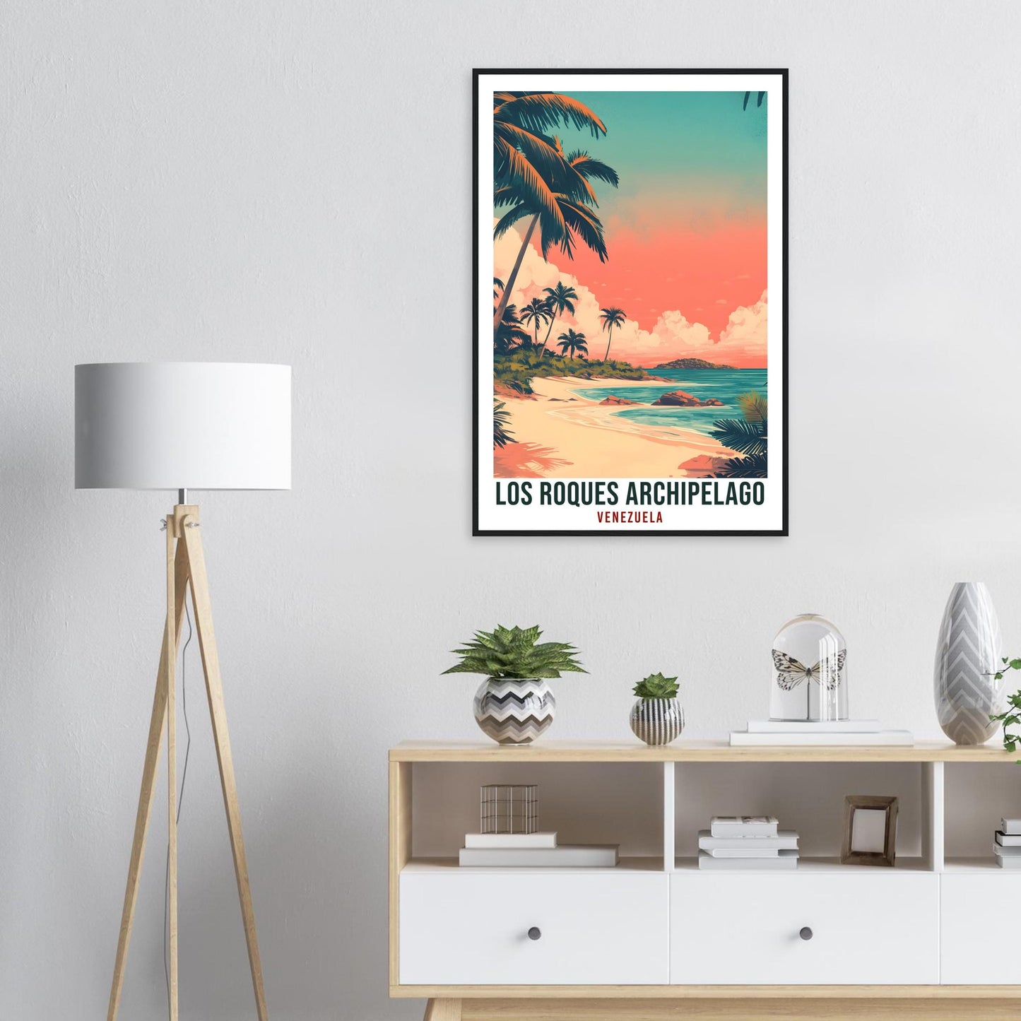 Los Roques Archipelago Travel Print Venezuela Decor Wall Art Wall Hanging Art Lover Los Roques Venezuelan Artwork Travel Poster Travel Art