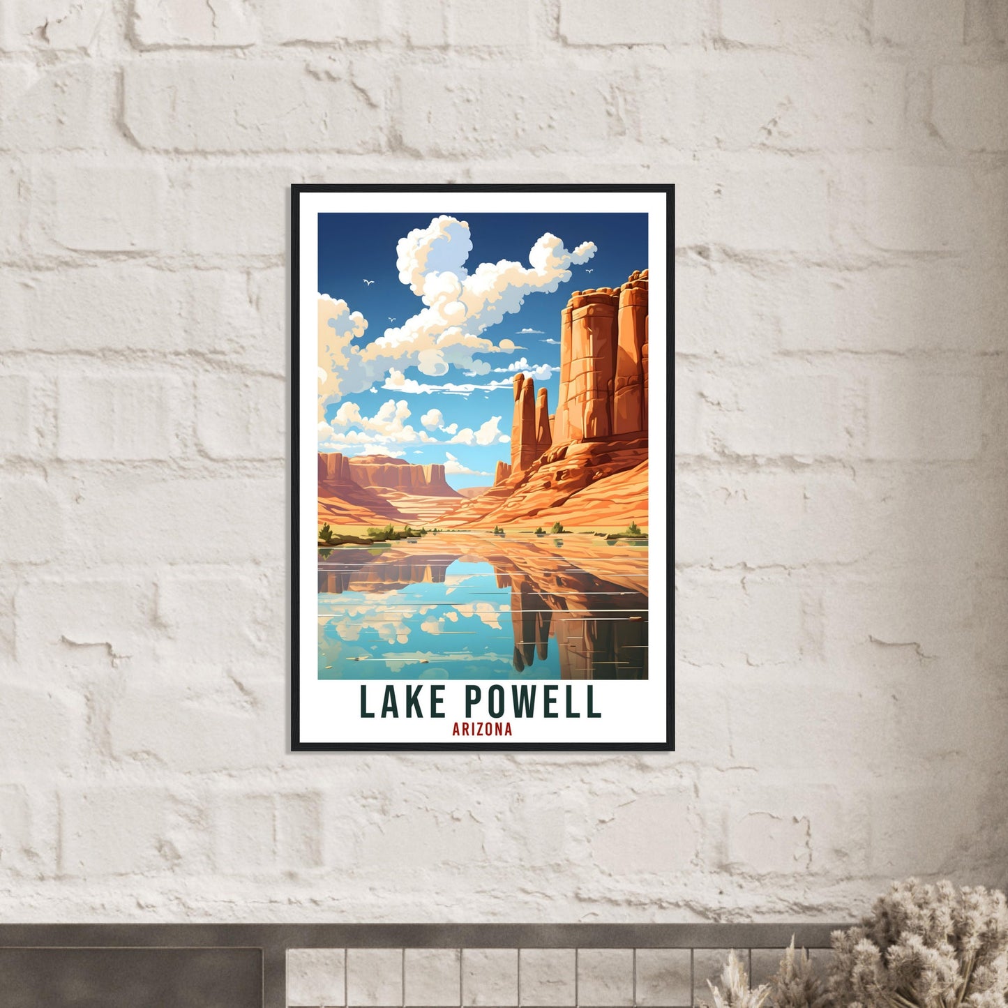Lake Powell Travel Print Arizona Home Decoration USA Wall Art Gift Wall Hanging Art Lover Arizona Artwork Lake Powell Nature Travel Poster