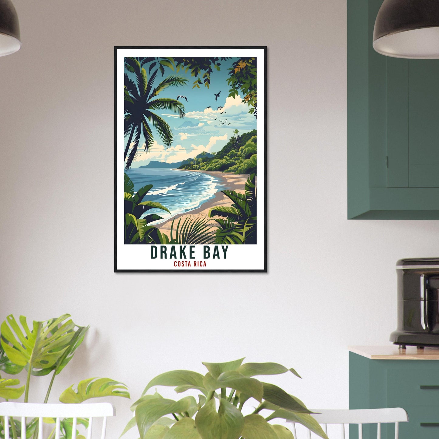 Drake Bay Costa Rica Travel Print Wall Art Wall Hanging Home Décor Drake Bay Gift Landmark Artwork Travel Art Costa Rica City Travel Poster
