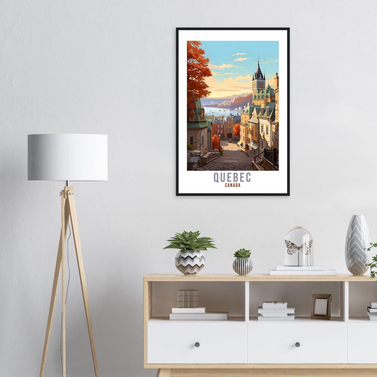 Quebec Travel Print Wall Art Quebec Canada Wall Hanging Home Décor Quebec Gift Art Lovers Canadian Art Lover Gift Quebec Travel Poster