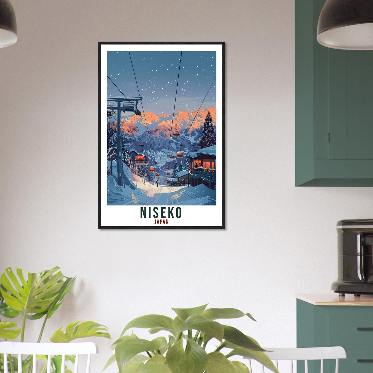 Niseko Travel Print Japan Home Decoration Wall Art Gift Wall Hanging Art Lover Japanese Artwork Japan Niseko Travel Poster Ski Resort Print