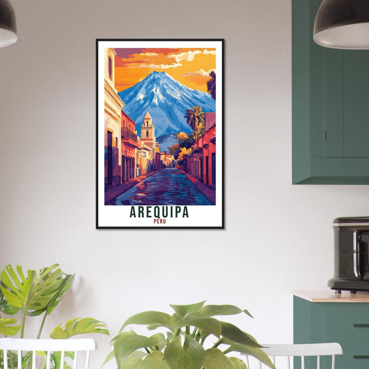 Arequipa Travel Print Peru Home Decor Arequipa Wall Art Gift Wall Hanging Art Lover Arequipa Peruvian Artwork Travel Poster Travel Art Peru