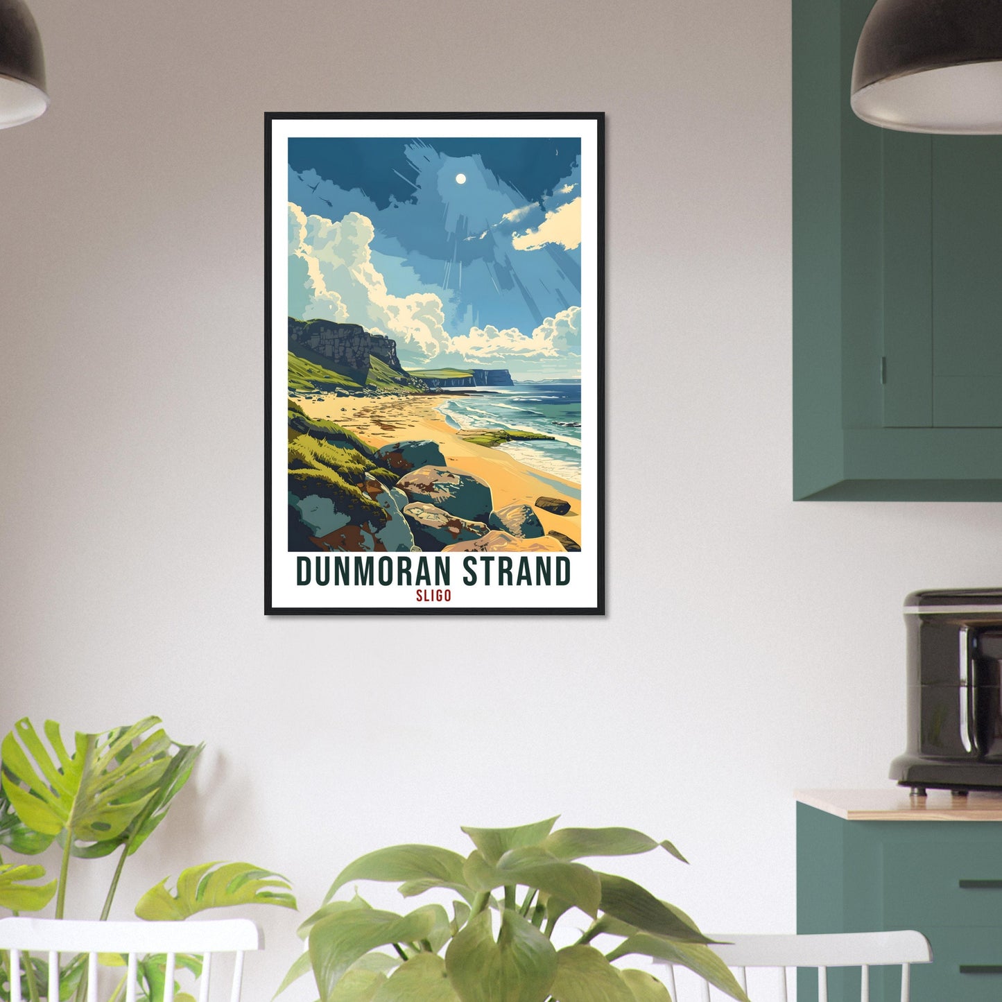 Dunmoran Strand Travel Print Ireland Wall Art Wall Hanging Décor Dunmoran Strand Art Lovers Gift Sligo Artwork Gift Ireland Travel Poster