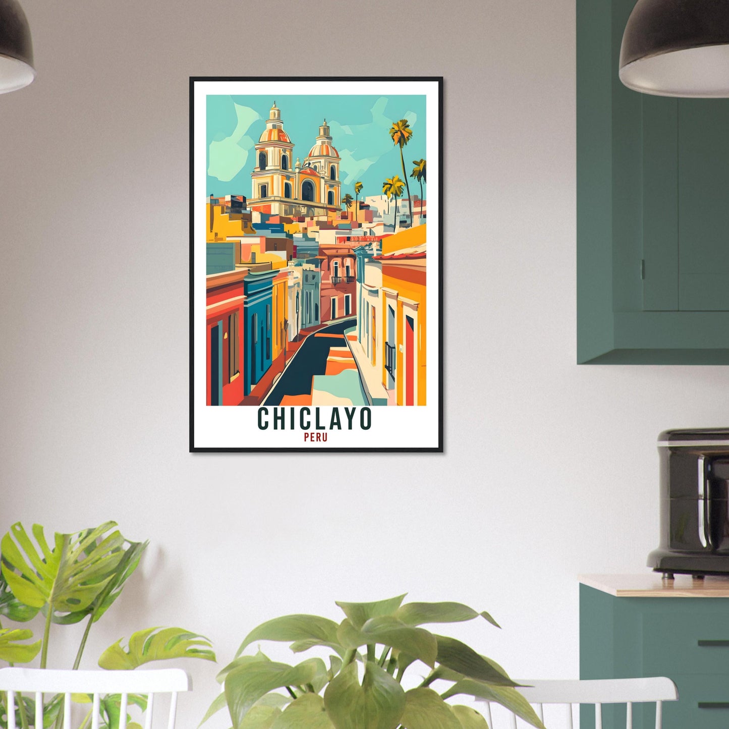 Chiclayo Travel Print Peru Home Decor Chiclayo Wall Art Gift Wall Hanging Art Lover Chiclayo Peruvian Artwork Travel Poster Travel Art Gift