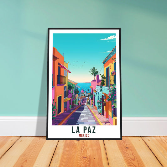 La Paz Mexico Travel Print Mexico Wall Art Wall Hanging Home Décor La Paz Gift Mexico Landmark Artwork Gift South America Travel Poster