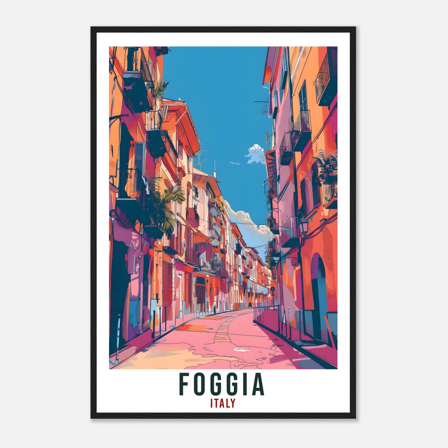 Foggia Travel Print Italy Wall Art Foggia Wall Hanging Home Living Décor Foggia Gift Art Lovers Italy Artwork Gift Italian Travel Poster