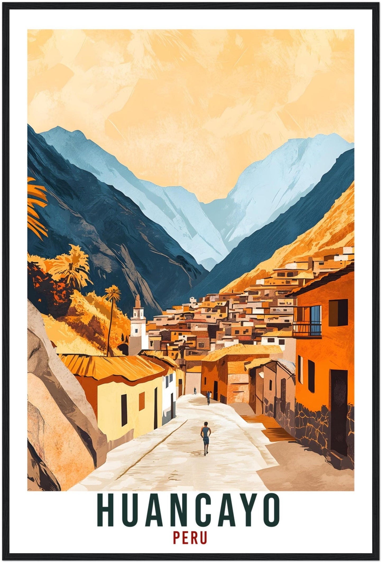 Huancayo Travel Print Peru Home Decor Huancayo Wall Art Gift Wall Hanging Art Lover Huancayo Peruvian Artwork Travel Poster Peru Travel Art