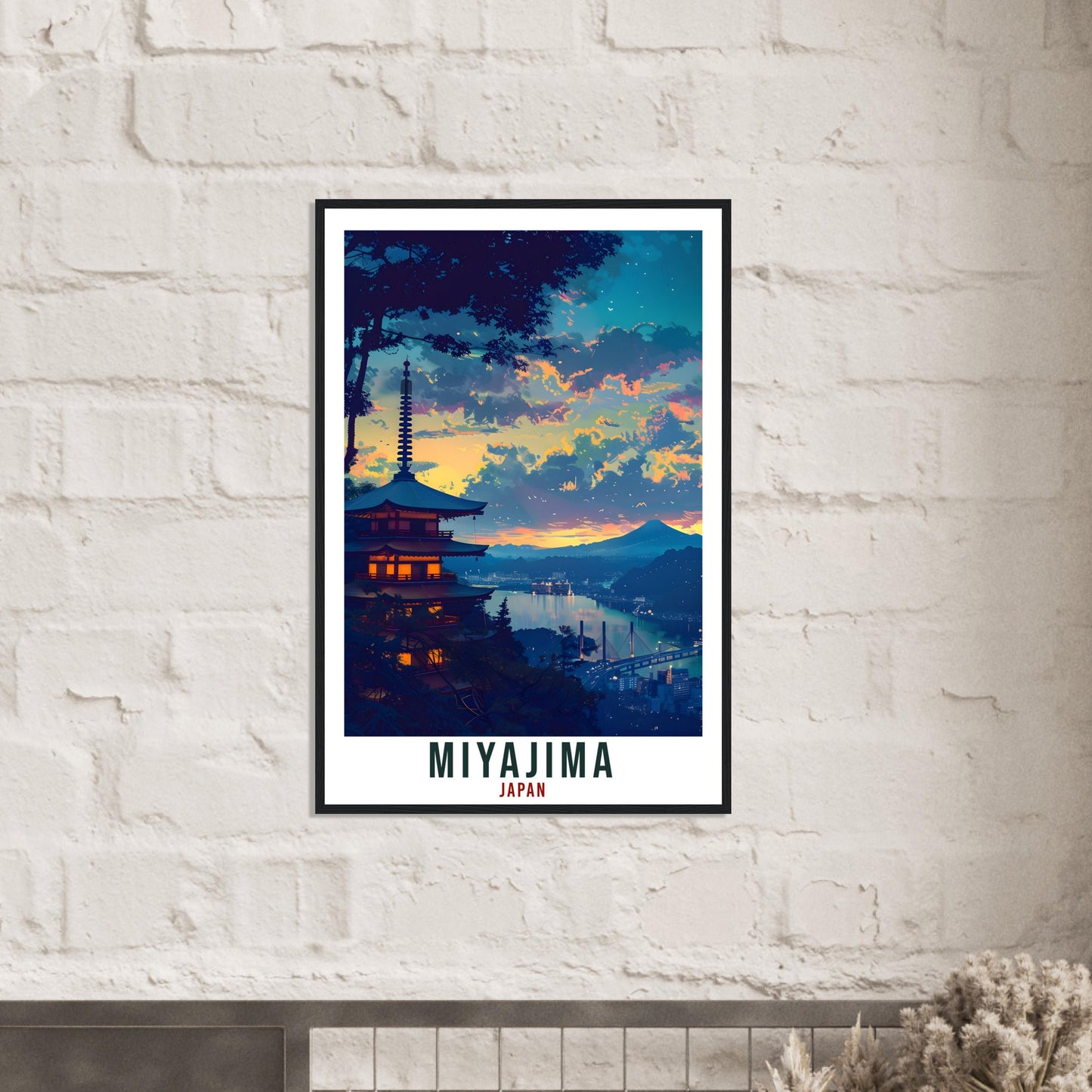 Miyajima Travel Print Japan Home Decoration Wall Art Gift Wall Hanging Art Lover Japanese Artwork Japan Miyajima Travel Poster Decor Print