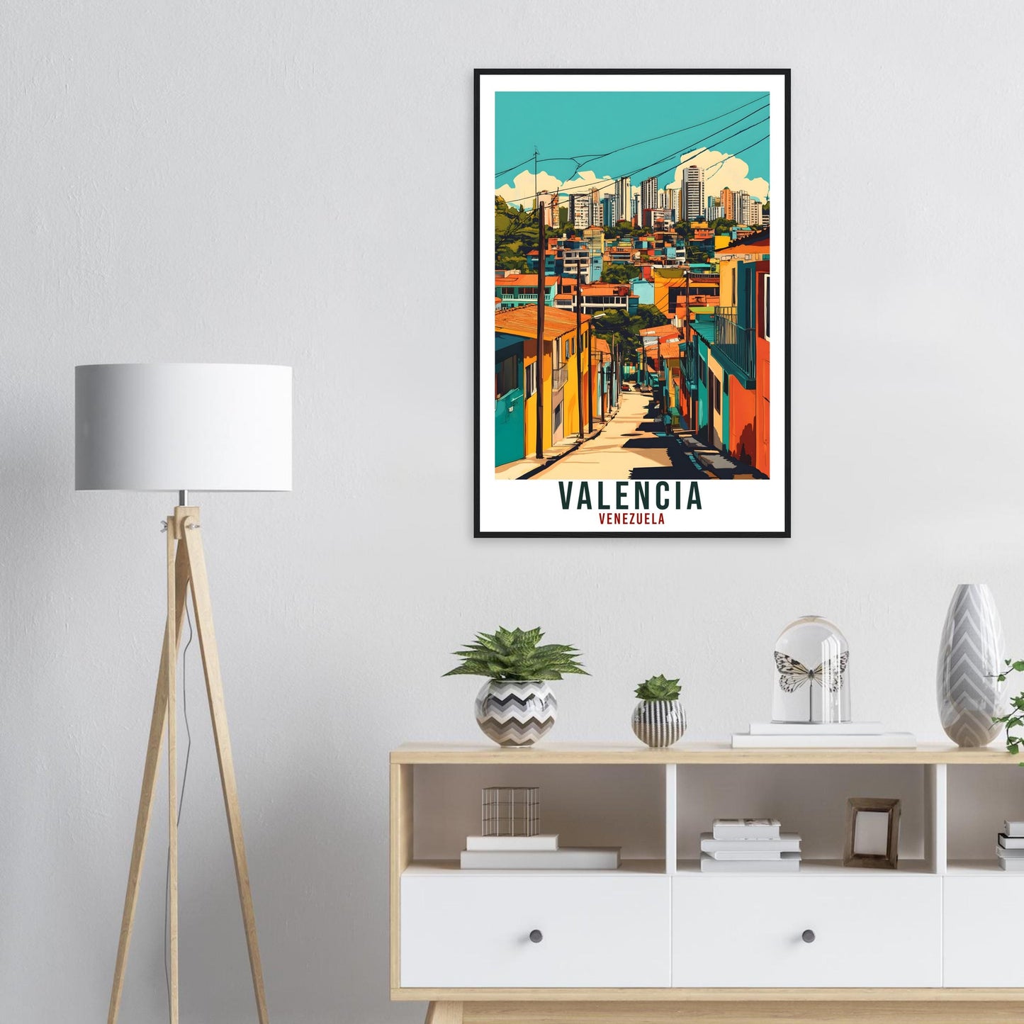 Valencia Travel Print Venezuela Decor Valencia Wall Art Gift Wall Hanging Art Lover Valencia Venezuelan Artwork Travel Poster Travel Art