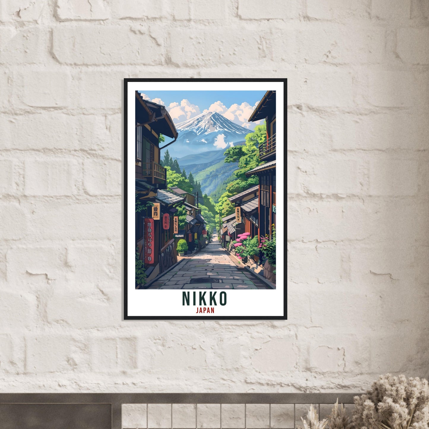Nikko Travel Print Japan Home Decoration Wall Art Gift Wall Hanging Art Lover Japanese Artwork Japan Nikko Travel Poster Cityscape Print