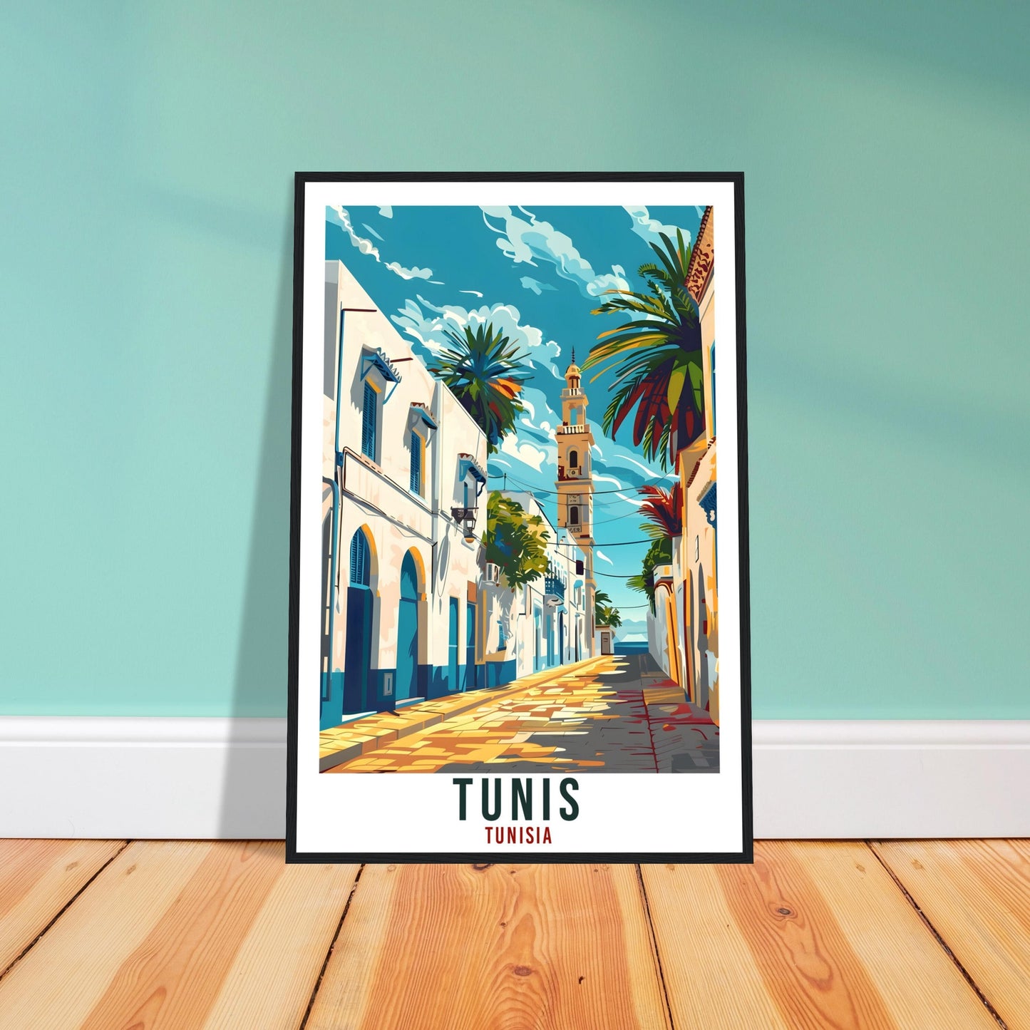 Tunis Tunisia Travel Print Tunis Wall Art Wall Hanging Home Décor Tunis Gift Art Lovers Tunisia Artwork Gift Print African Landmark Poster