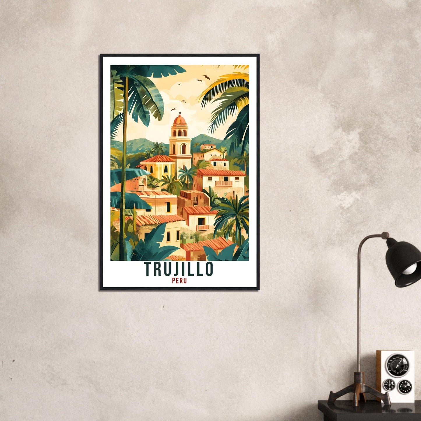 Trujillo Travel Print Peru Home Decor Trujillo Wall Art Gift Wall Hanging Art Lover Trujillo Peruvian Artwork Travel Poster Travel Art