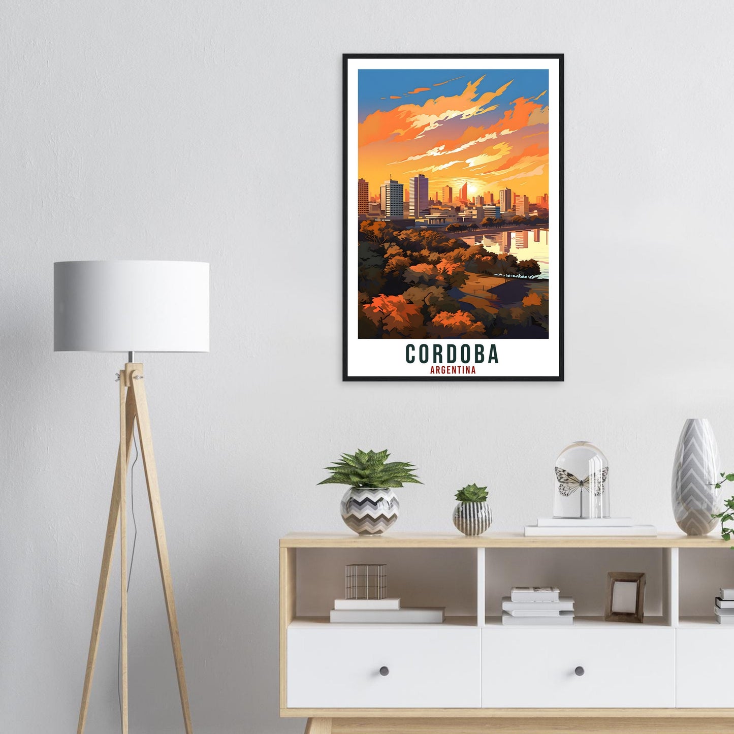 Cordoba Travel Print Wall Art Cordoba Argentina City Landscape Artwork Cordoba Art Gifts Cordoba Travel Poster Argentinian Art Lovers Gift