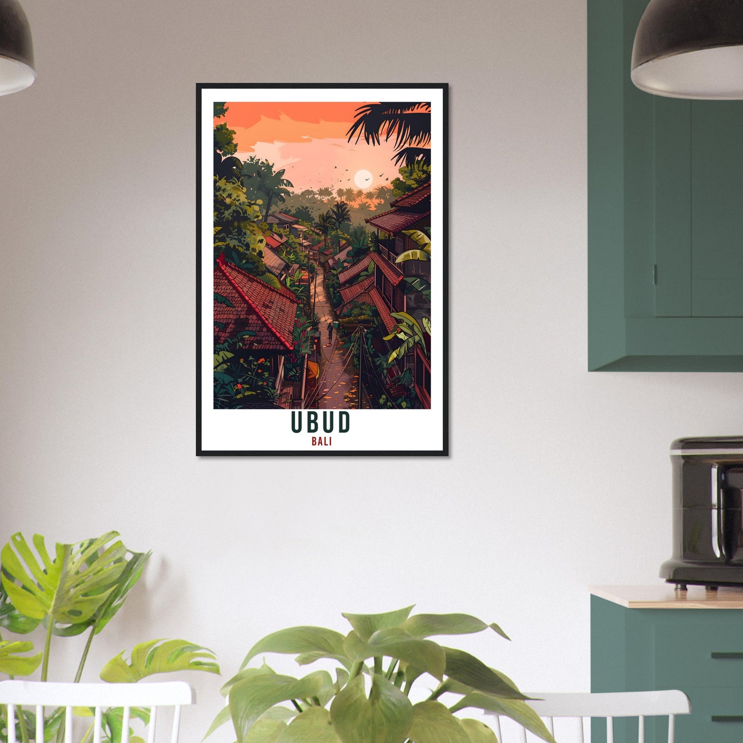 Ubud Bali Travel Print Bali Wall Art Wall Hanging Home Décor Ubud Gift Landmark Artwork Travel Art Lovers Ubud Indonesia Travel Poster