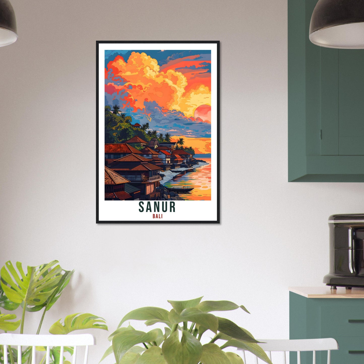 Sanur Bali Travel Print Bali Wall Art Indonesia Wall Hanging Home Décor Sanur Gift Landmark Artwork Travel Art Indonesia Sanur Travel Poster