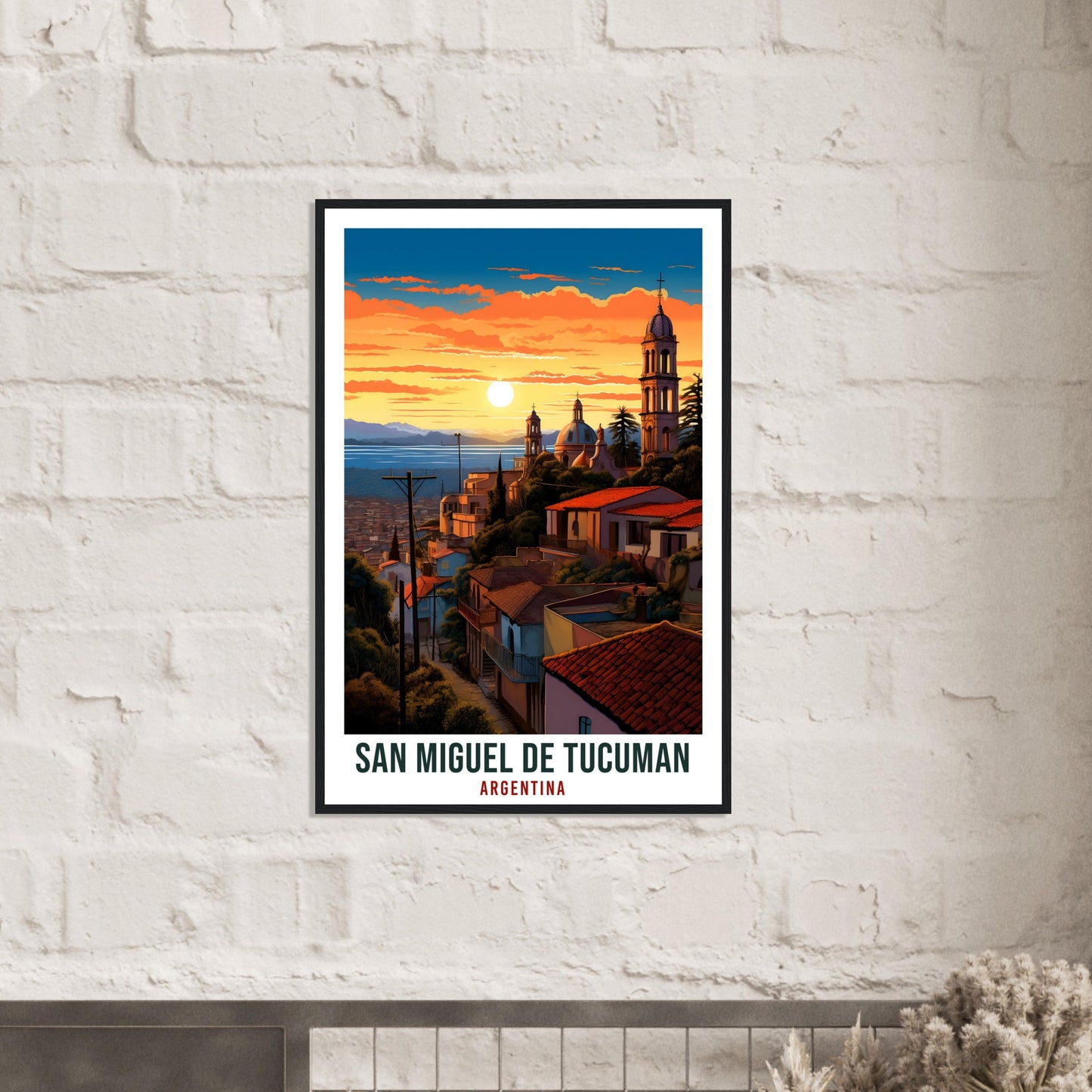 San Miguel De Tucuman Travel Print Wall Art Tucuman Argentina City Landscape Artwork Tucuman Art Gifts Tucuman Travel Poster Argentinian Art