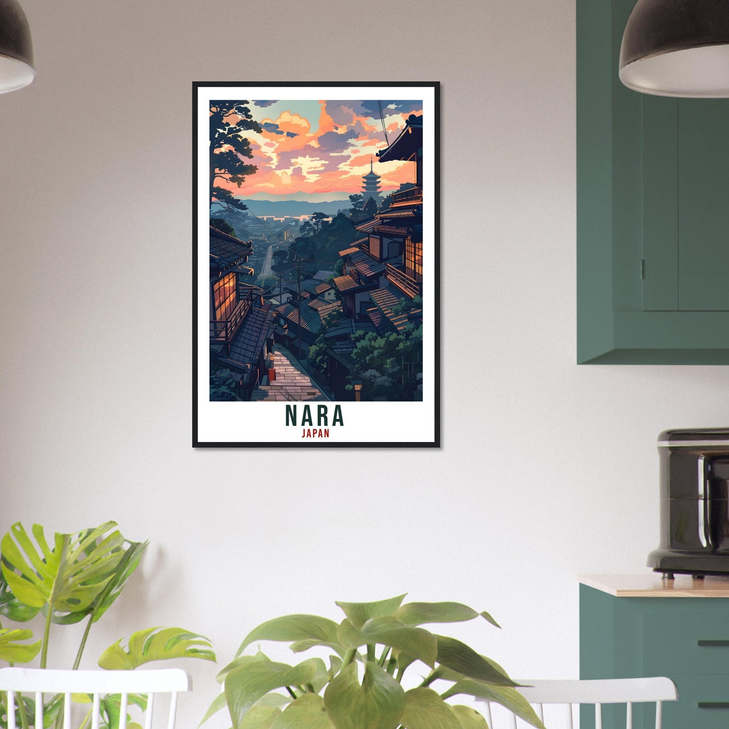 Nara Travel Print Japan Home Decoration Wall Art Gift Wall Hanging Art Lover Nara Japanese Artwork Japan Nara Travel Poster Cityscape Print