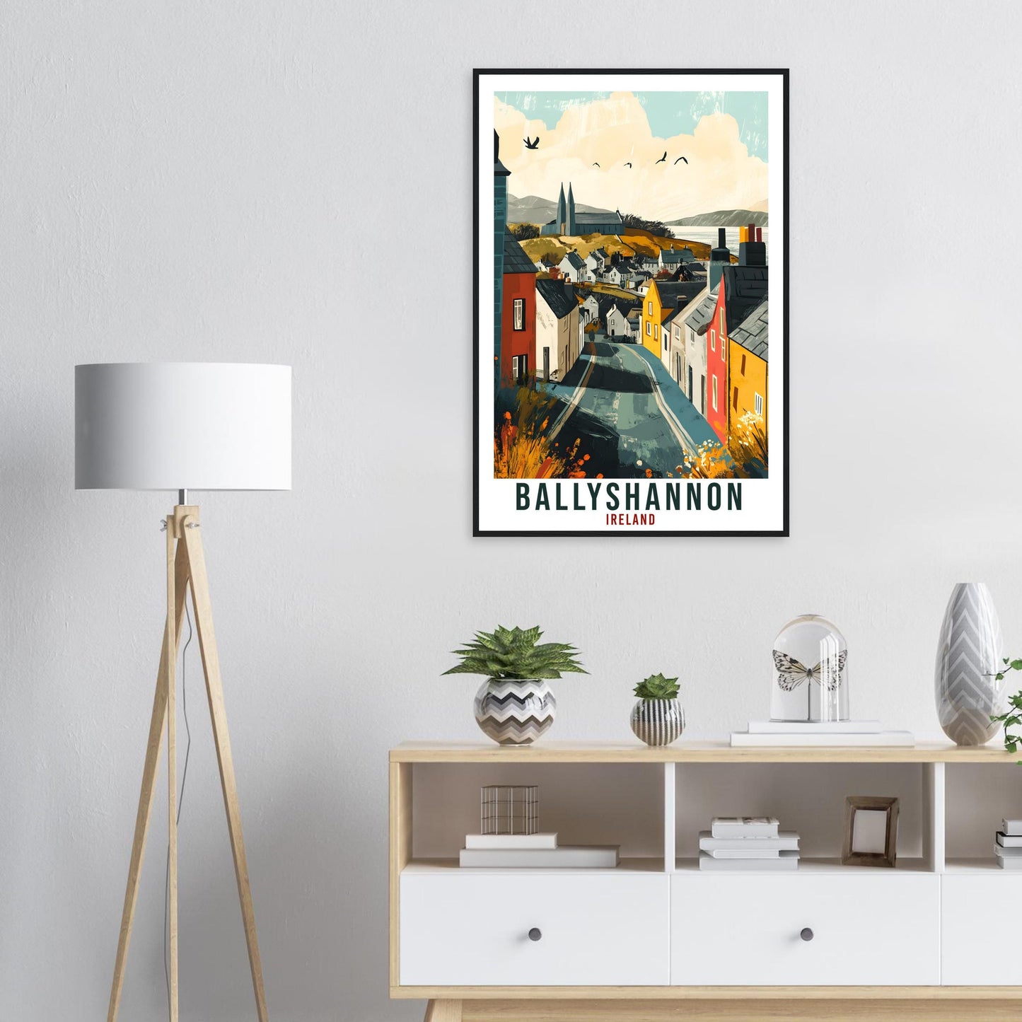 Ballyshannon Travel Print Ireland Home PLACE Wall Art Gift Wall Hanging Art Lover Ballyshannon Irish Artwork Travel Poster Ireland Travel