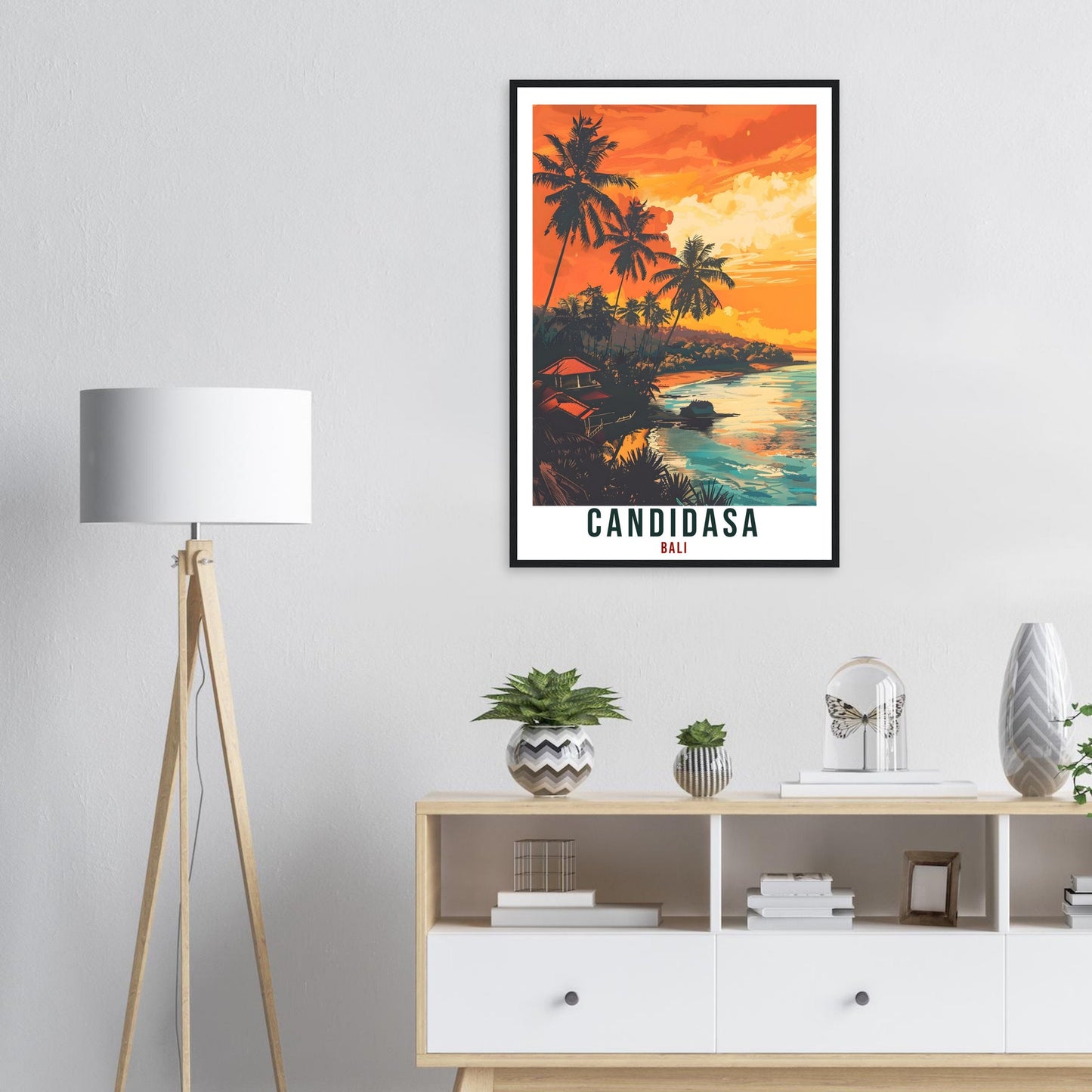 Candidasa Bali Travel Print Bali Wall Art Wall Hanging Home Décor Candidasa Gift Landmark Artwork Travel Indonesia Candidasa Travel Poster