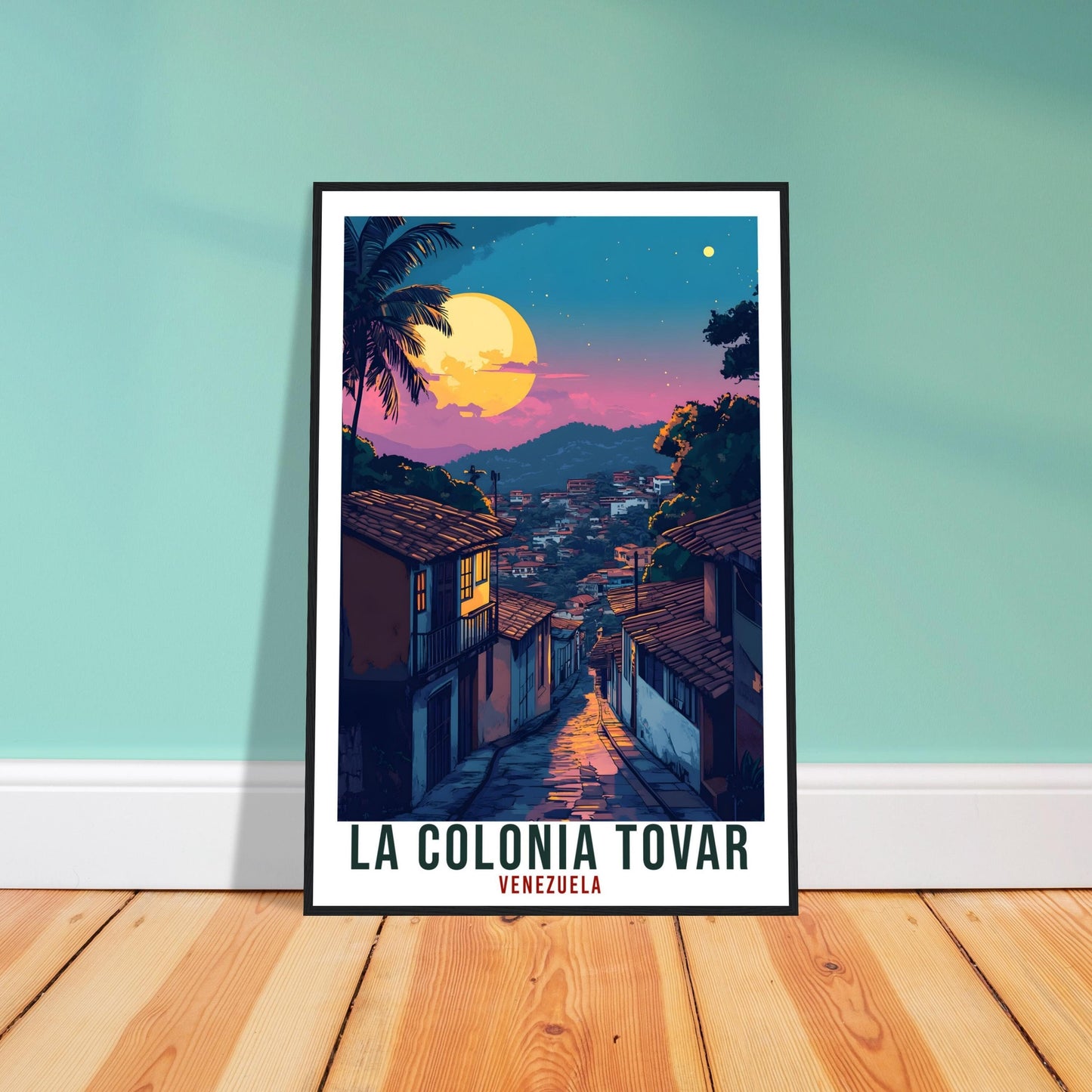 La Colonia Tovar Travel Print Venezuela Decor Wall Art Wall Hanging Art Lover La Colonia Tovar Venezuelan Artwork Travel Poster Travel Gift