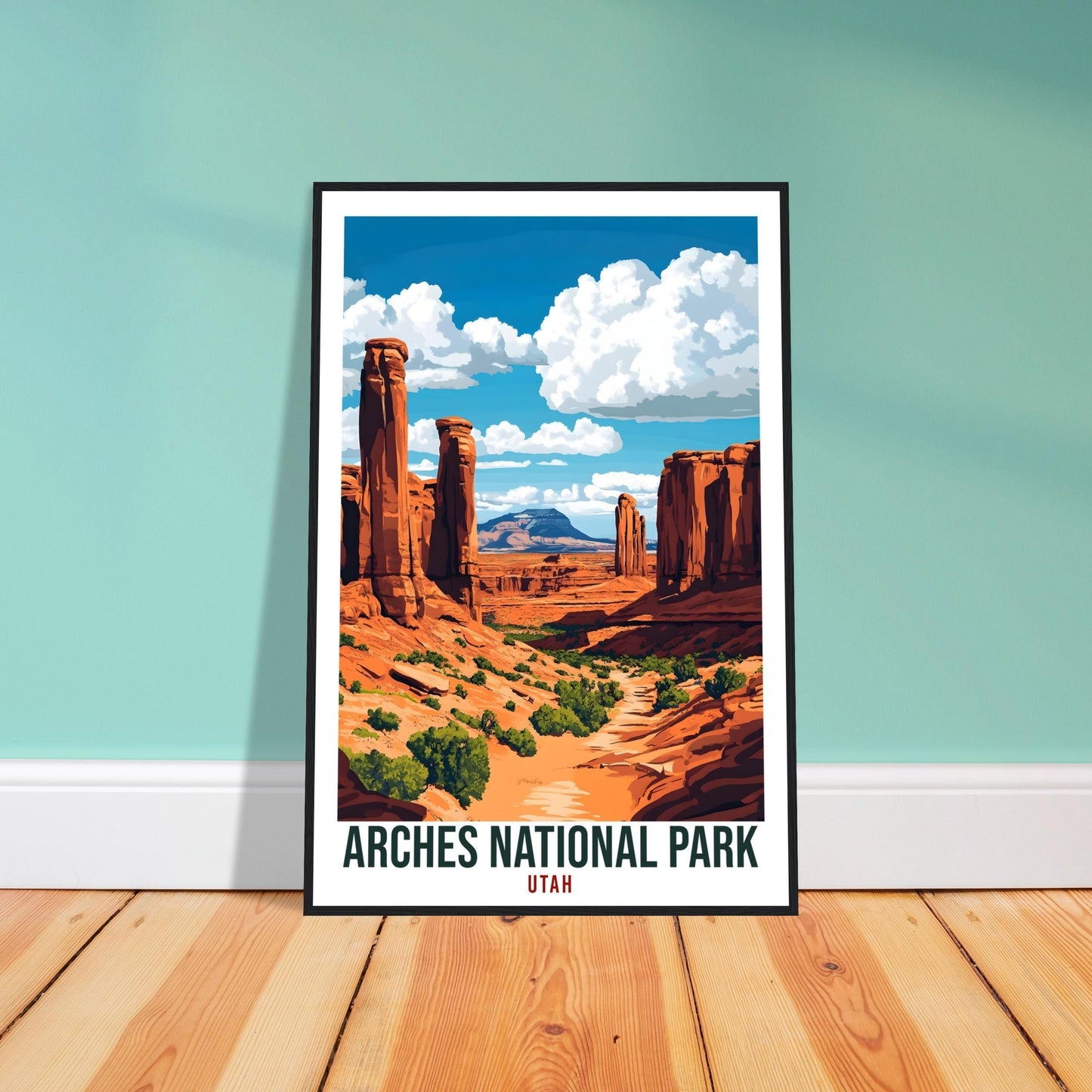 Arches National Park USA Travel Print Wall Art Wall Hanging Home Décor Arches National Park Utah Gift Travel Art USA Artwork Travel Poster