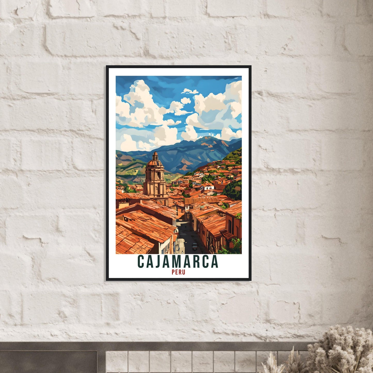 Cajamarca Travel Print Peru Home Decor Cajamarca Wall Art Gift Wall Hanging Art Lover Cajamarca Peruvian Artwork Travel Poster Travel Art