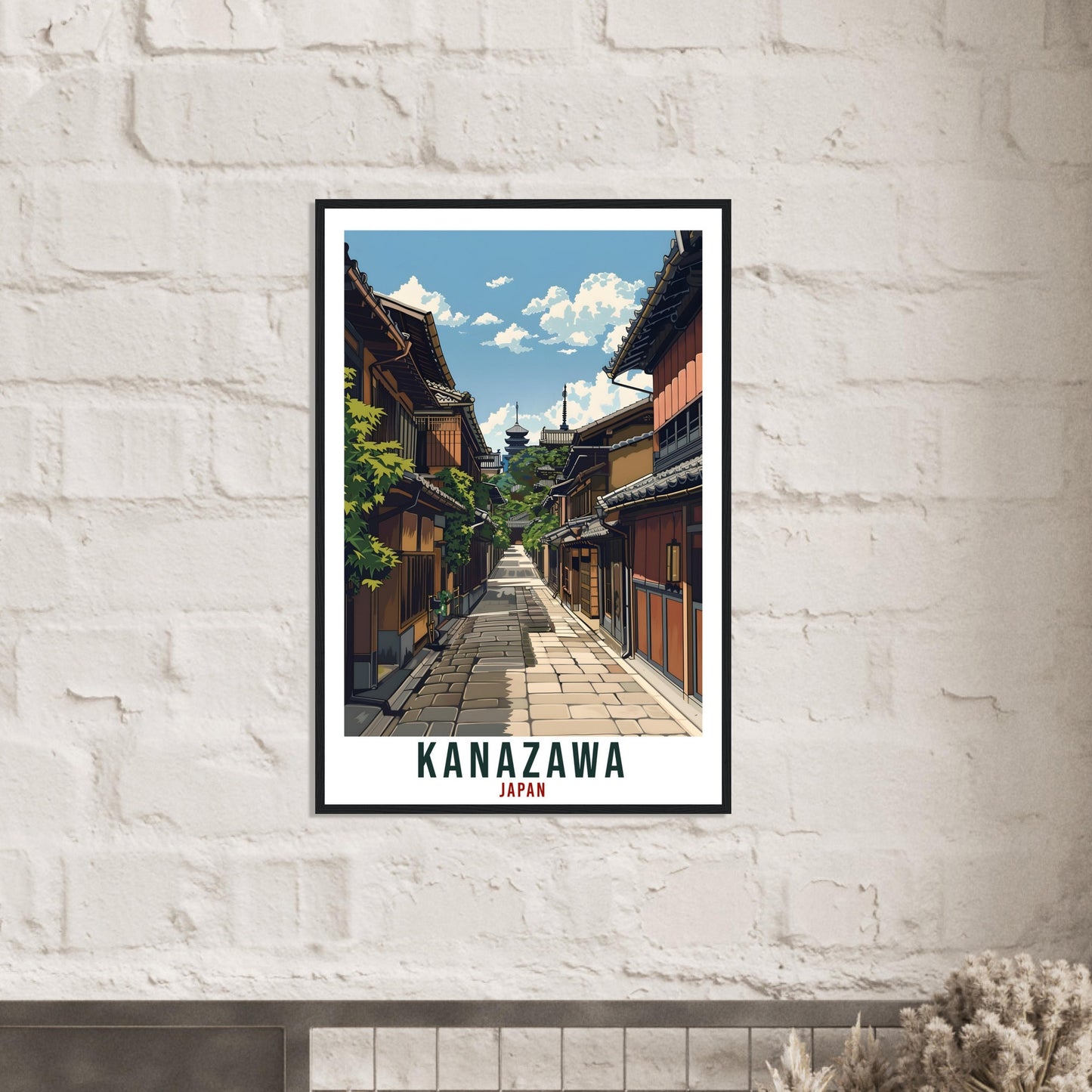 Kanazawa Travel Print Japan Home Decoration Wall Art Gift Wall Hanging Art Lover Japanese Artwork Japan Kanazawa Travel Poster City Print